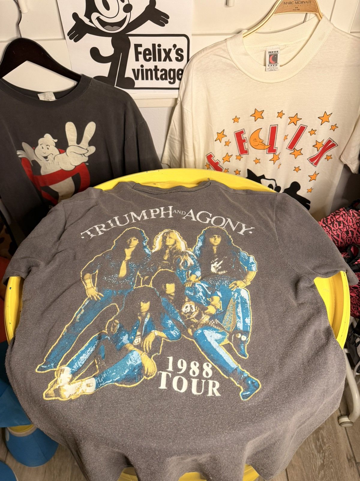 Vintage 1988 warlock vintage single stitch band tour t-shirt Size US M / EU 48-50 / 2 - 2 Thumbnail