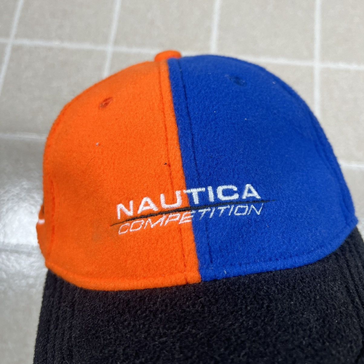 Nautica × Vintage Nautica Competition Vintage Fleece Hat - Orange/blue Size ONE SIZE - 5 Thumbnail