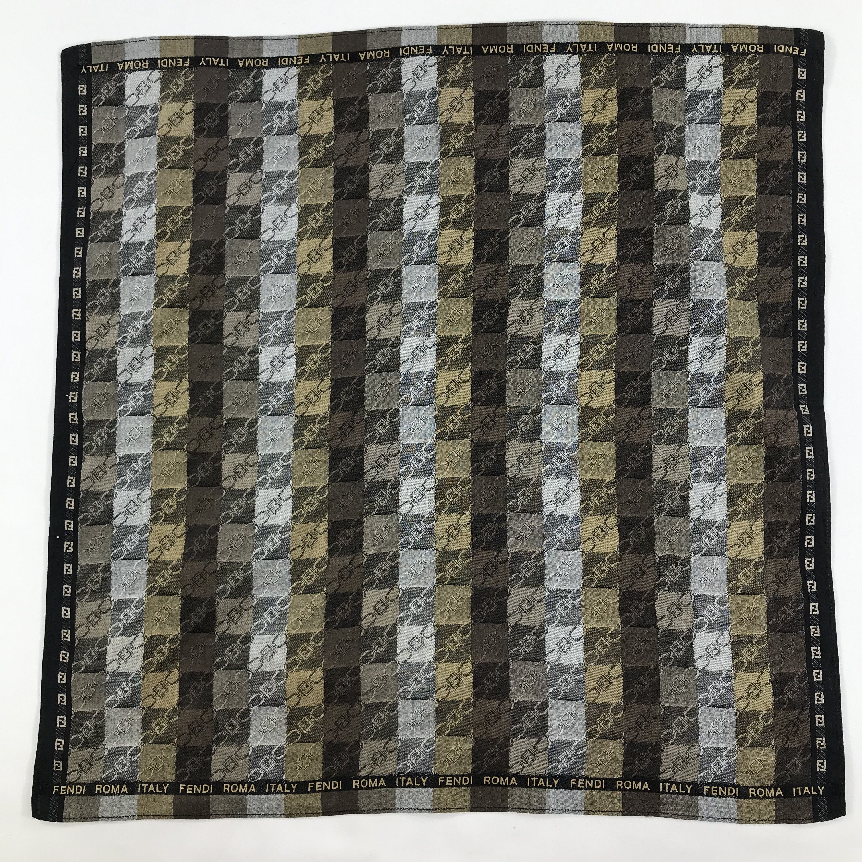 Vintage Vintage Fendi Bandana / Handkerchief / Neckerchief - S1599 Size ONE SIZE - 1 Thumbnail