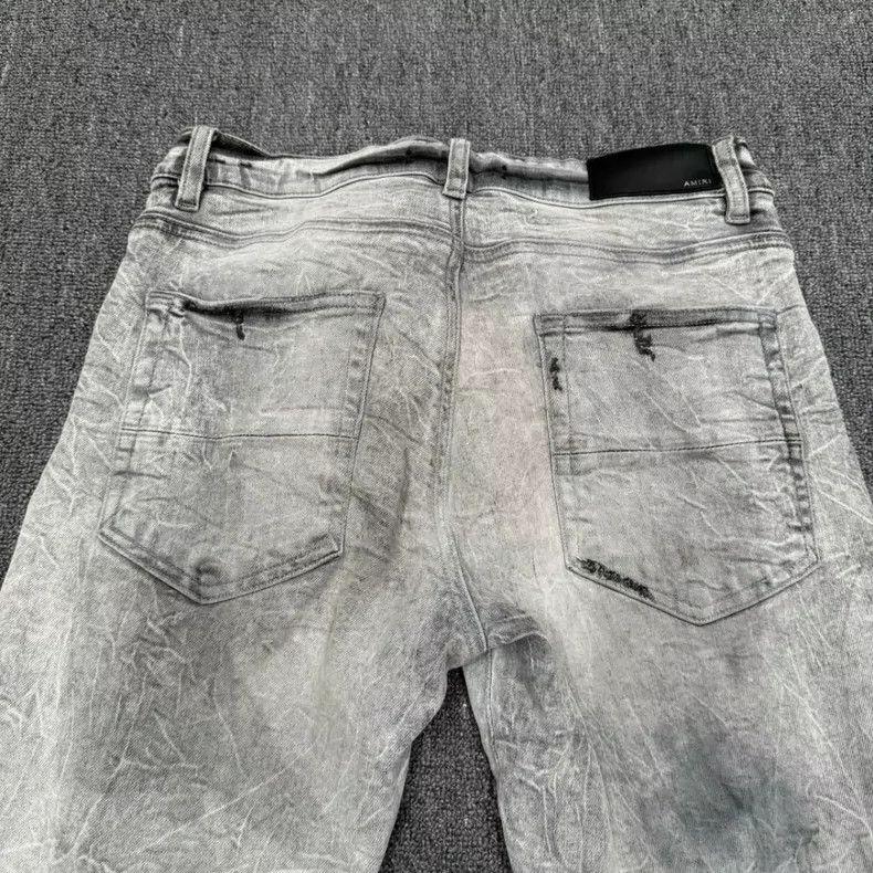 Other Amiri Grayish White Distressed Ripped Denim Pants Size US 32 / EU 48 - 7 Thumbnail