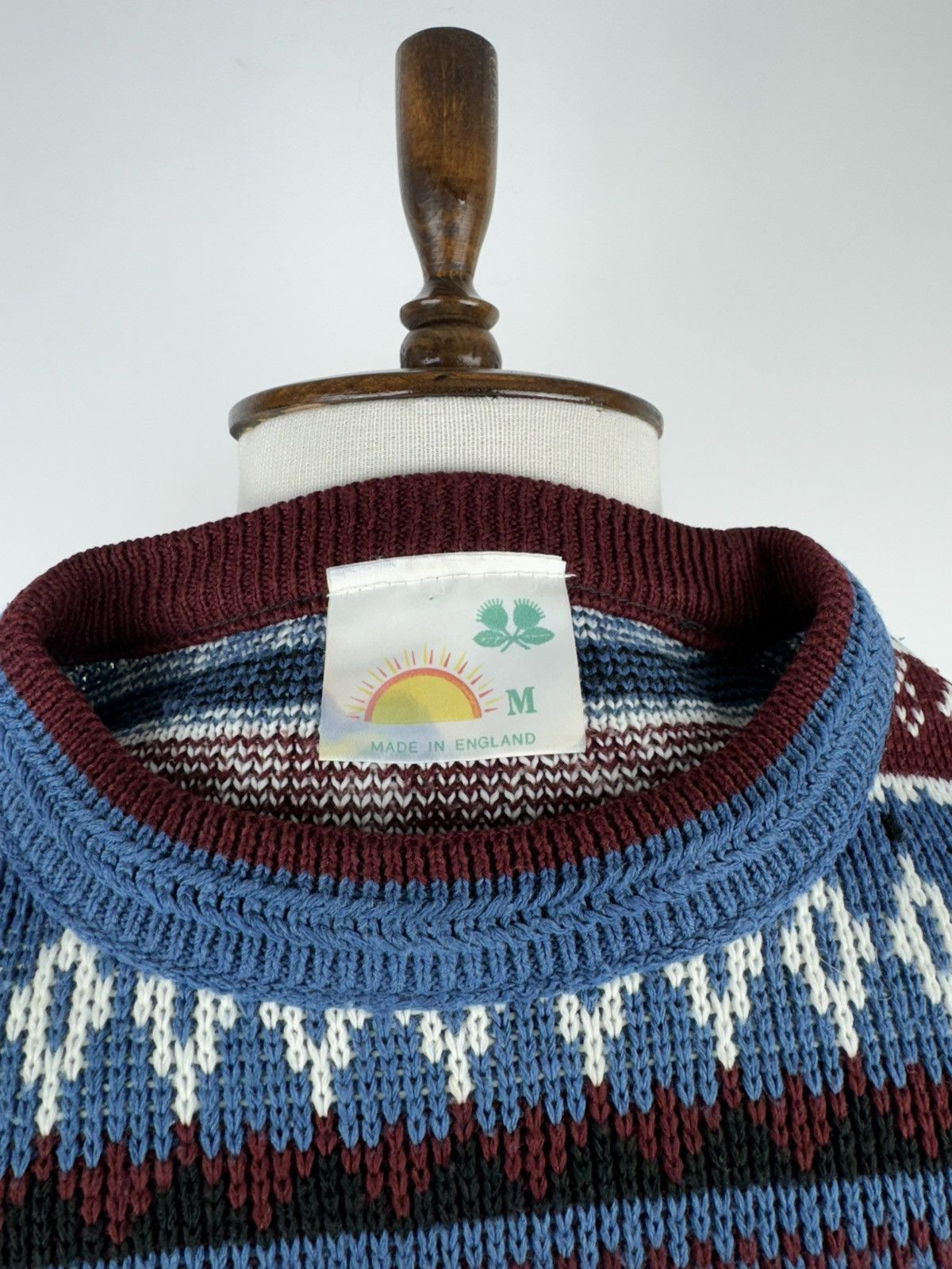 Japanese Brand × Vintage Vintage Unbranded Acrylic Retro 90’ Sweater Crew Jumper Size US M / EU 48-50 / 2 - 5 Thumbnail