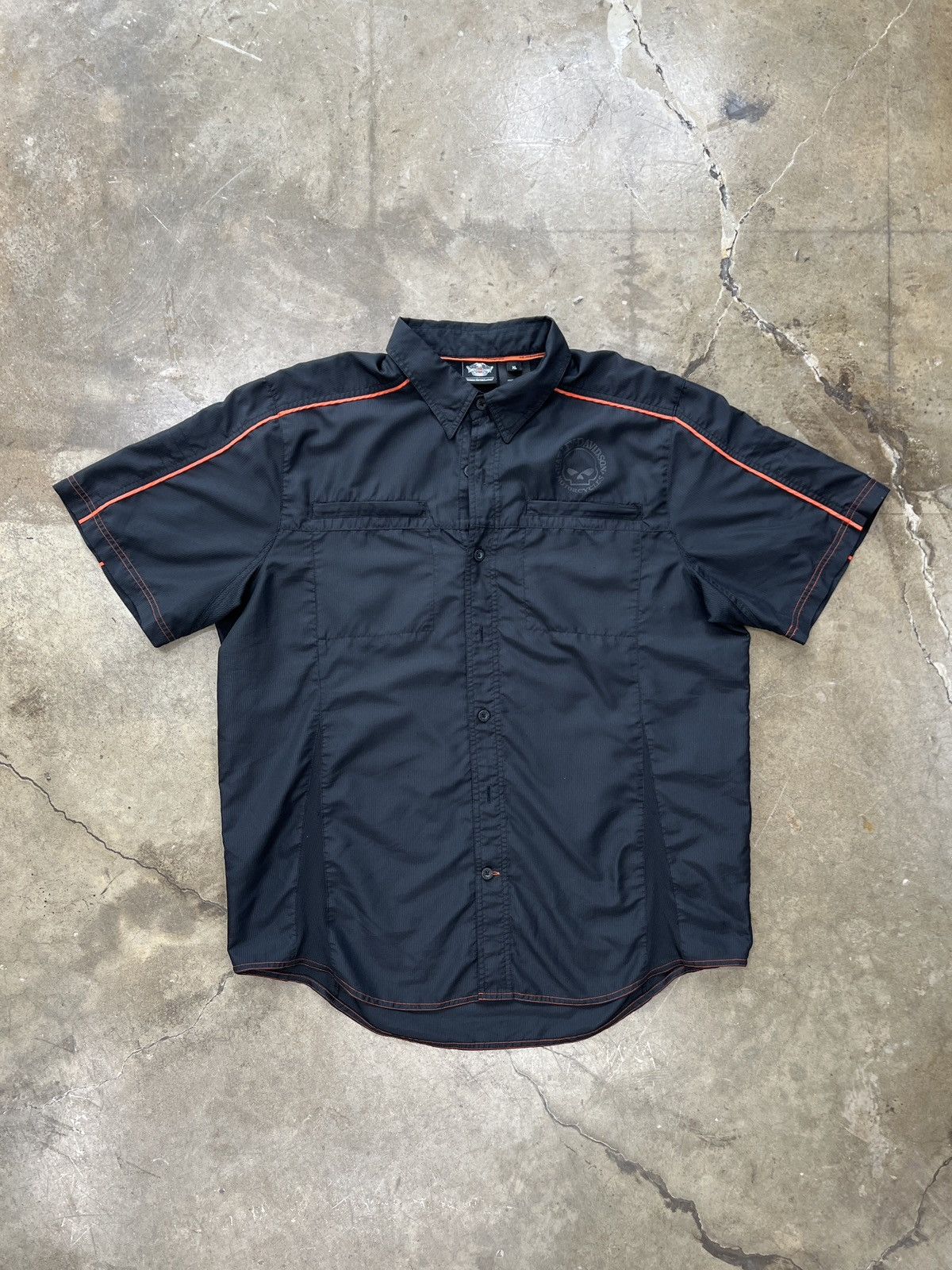 Harley Davidson × Vintage Harley Davidson Button-Up Double Pocket Shirt XL Size US XL / EU 56 / 4 - 2 Thumbnail