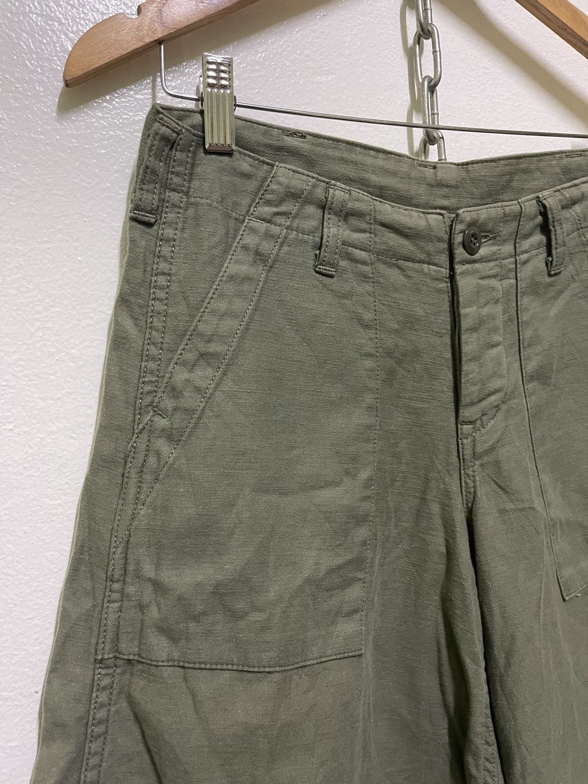 Beams Plus Beams Army Short Wide Leg Pants Size 28" / US 6 / IT 42 - 2 Thumbnail