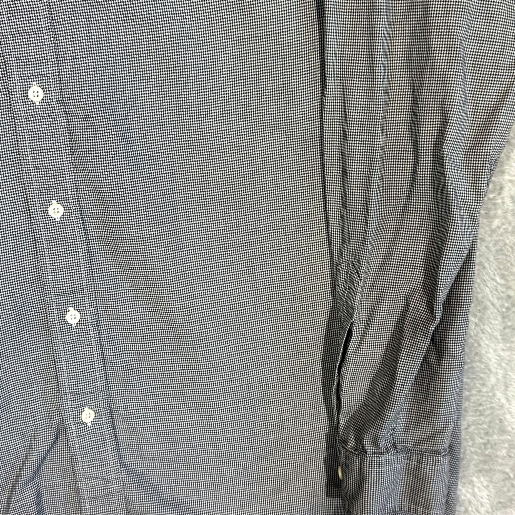 Ralph Lauren Ralph Lauren Yarmouth Dress Shirt Gray Houndstooth 16 / 34–35 Men’s Cotton Long Sleeve Button-Down Collar Shirt Size 42R - 5 Thumbnail