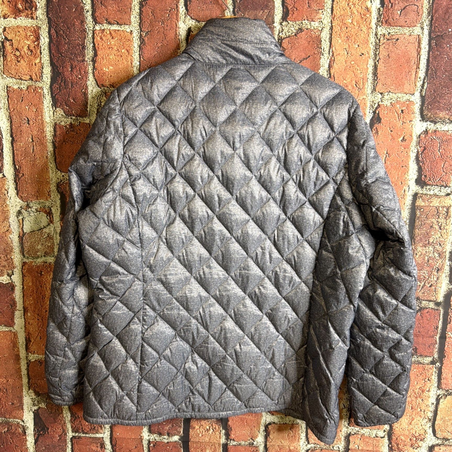 Vintage 32 Degrees Down Puffer Jacket XL Gray Full Zip Diamond Quilted Womens Size XL / US 12-14 / IT 48-50 - 3 Thumbnail