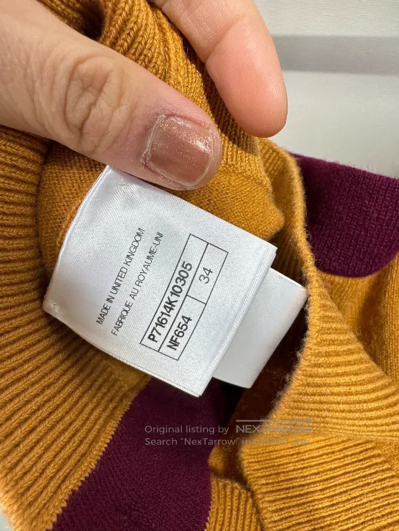 Chanel Chanel 21K wine red with bright yellow short knitted suspe Size XXS / US 00 / IT 34 - 3 Thumbnail