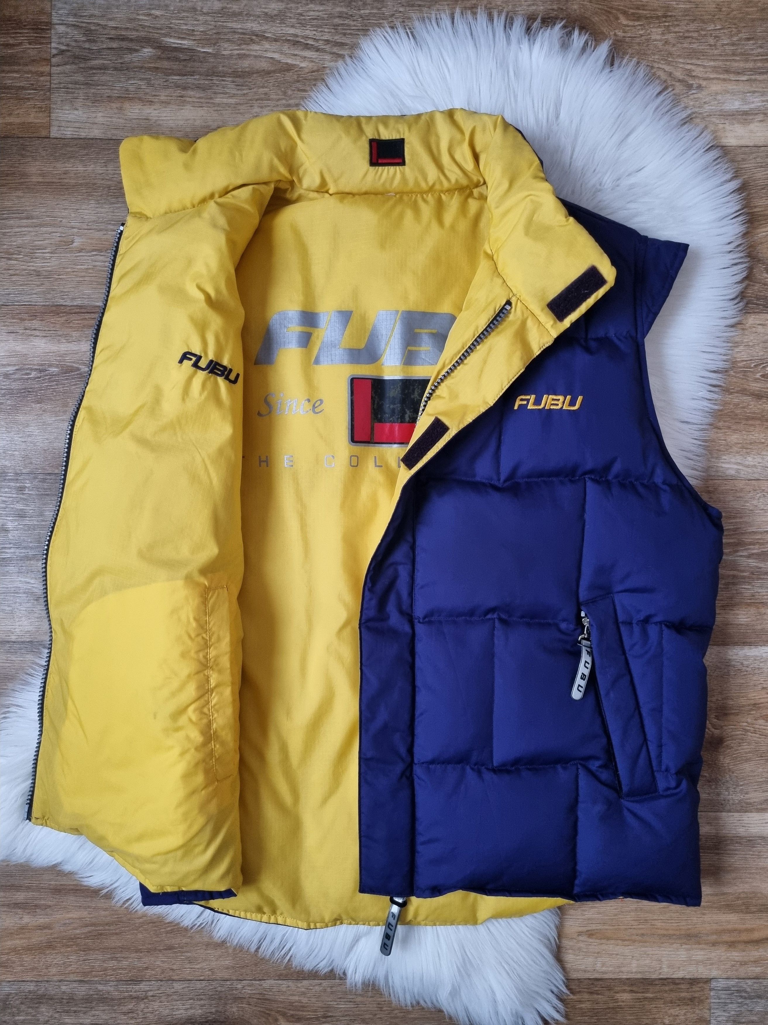 Fubu Vintage FUBU Reversible Puffer Vest, Hip Hop 90s Jacket Size US L / EU 52-54 / 3 - 1 Thumbnail