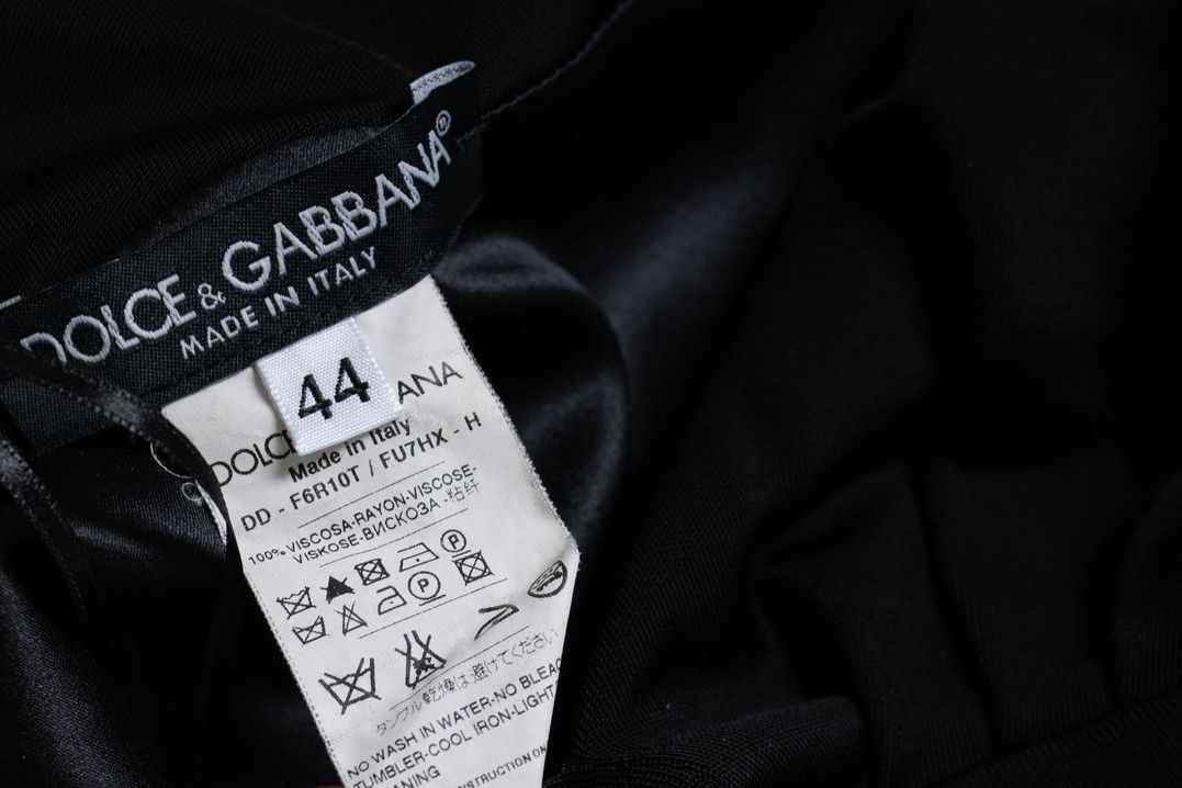 Dolce & Gabbana Dolce & Gabbana, black v neck dress Size M / US 6-8 / IT 42-44 - 5 Thumbnail