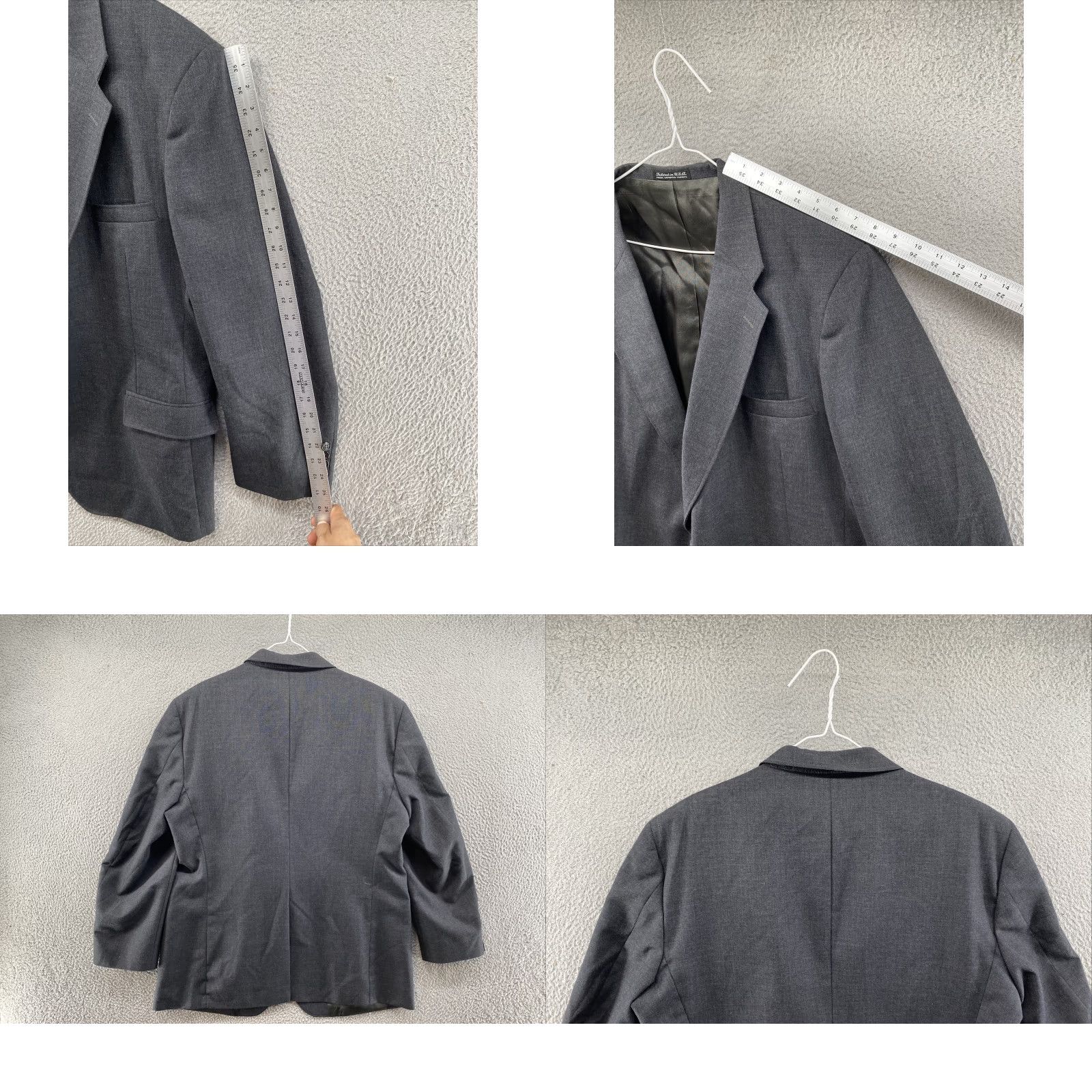 Vintage EXECUTIVE COLLECTION Men’s Black 2 Button Blazer Suit Jacket Size 48R Regular Jacket Coat Men Blazer Black 2 Button Suit Jacket 48R Size 48R - 8 Thumbnail