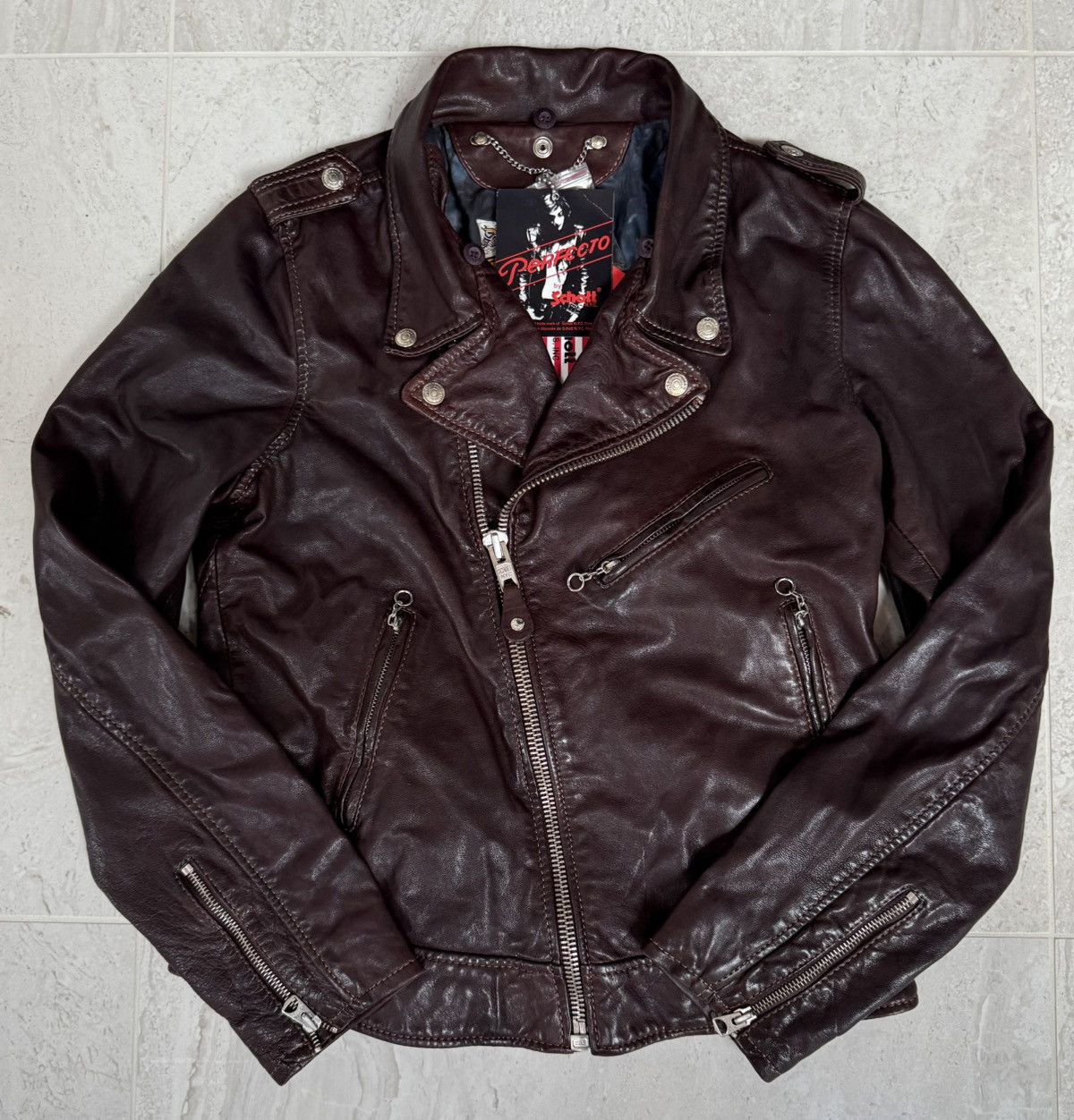 Schott Schott NYC Perfecto Leather Jacket – Deadstock – Made in USA Size M / US 6-8 / IT 42-44 - 2 Thumbnail