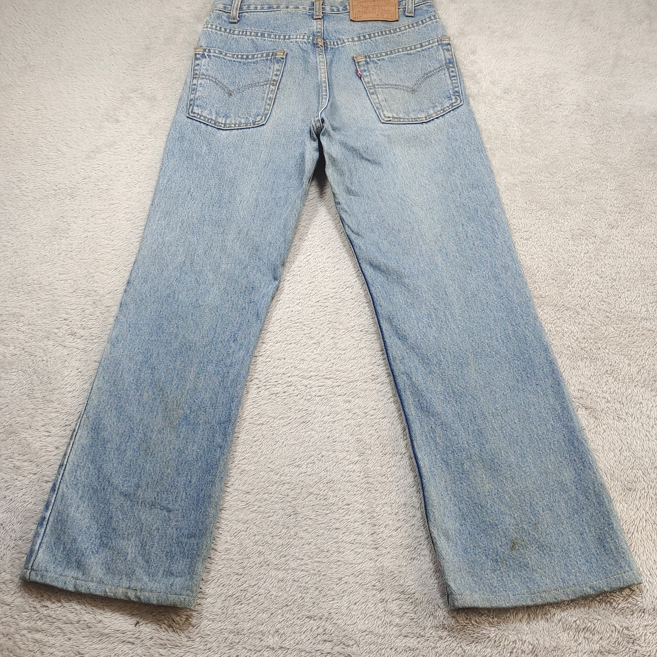Levi's Vintage Levi’s 517 Bootcut, Y2K Jeans Light Wash Whiskering Size US 30 / EU 46 - 8 Thumbnail