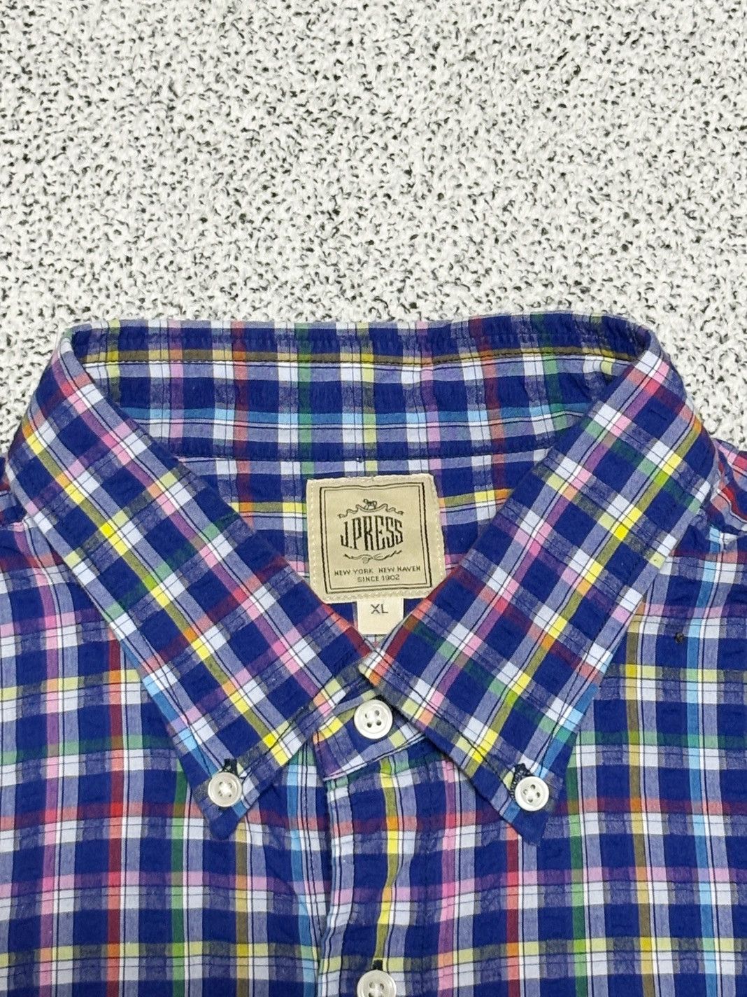 J. Press J.PRESS seersucker madras check shirt Size US XL / EU 56 / 4 - 3 Thumbnail