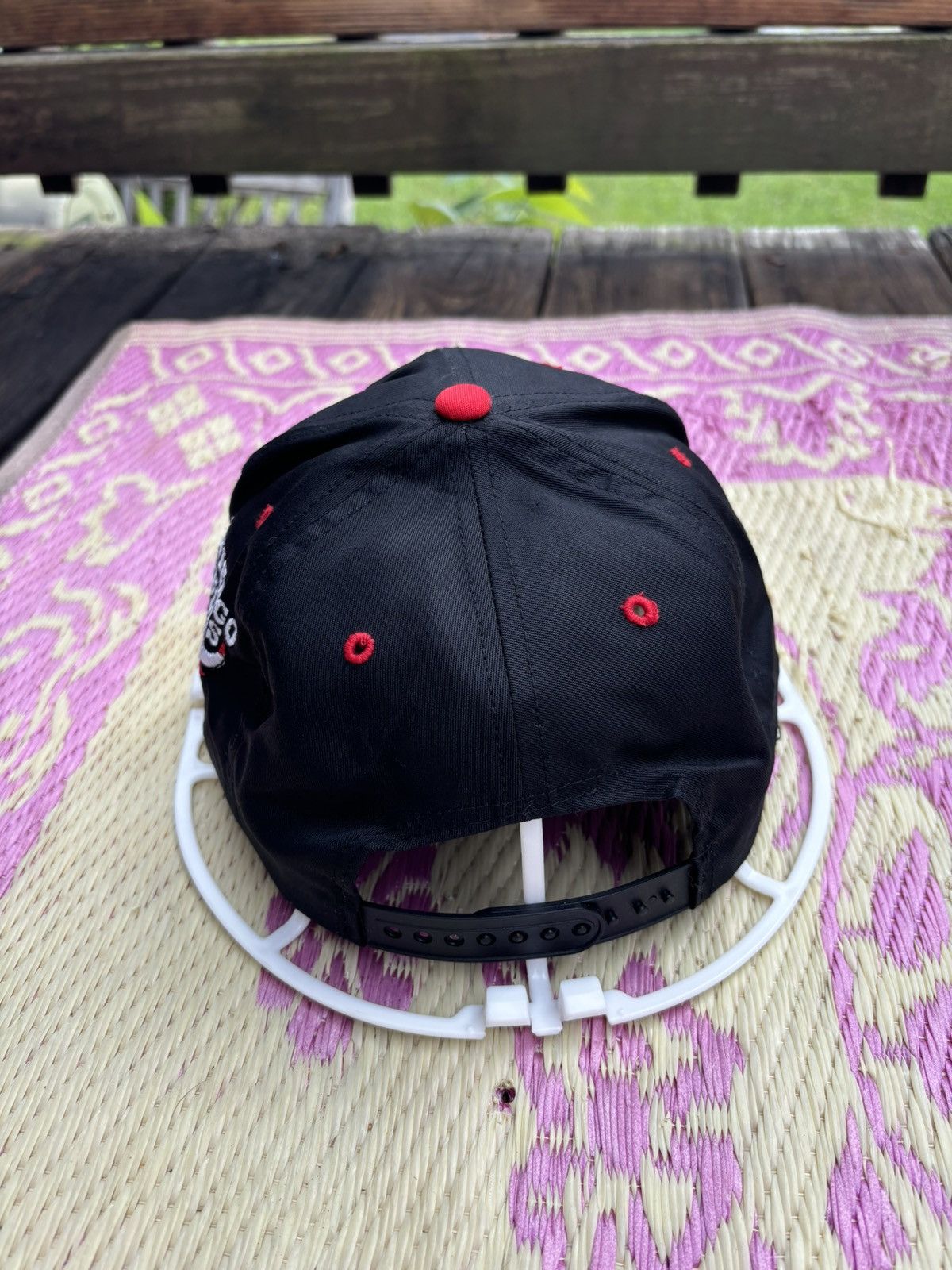 NBA × Twins × Vintage Chicago Bulls Bubble Logo NBA Twins Snapback 90’s Vintage Size ONE SIZE - 3 Thumbnail