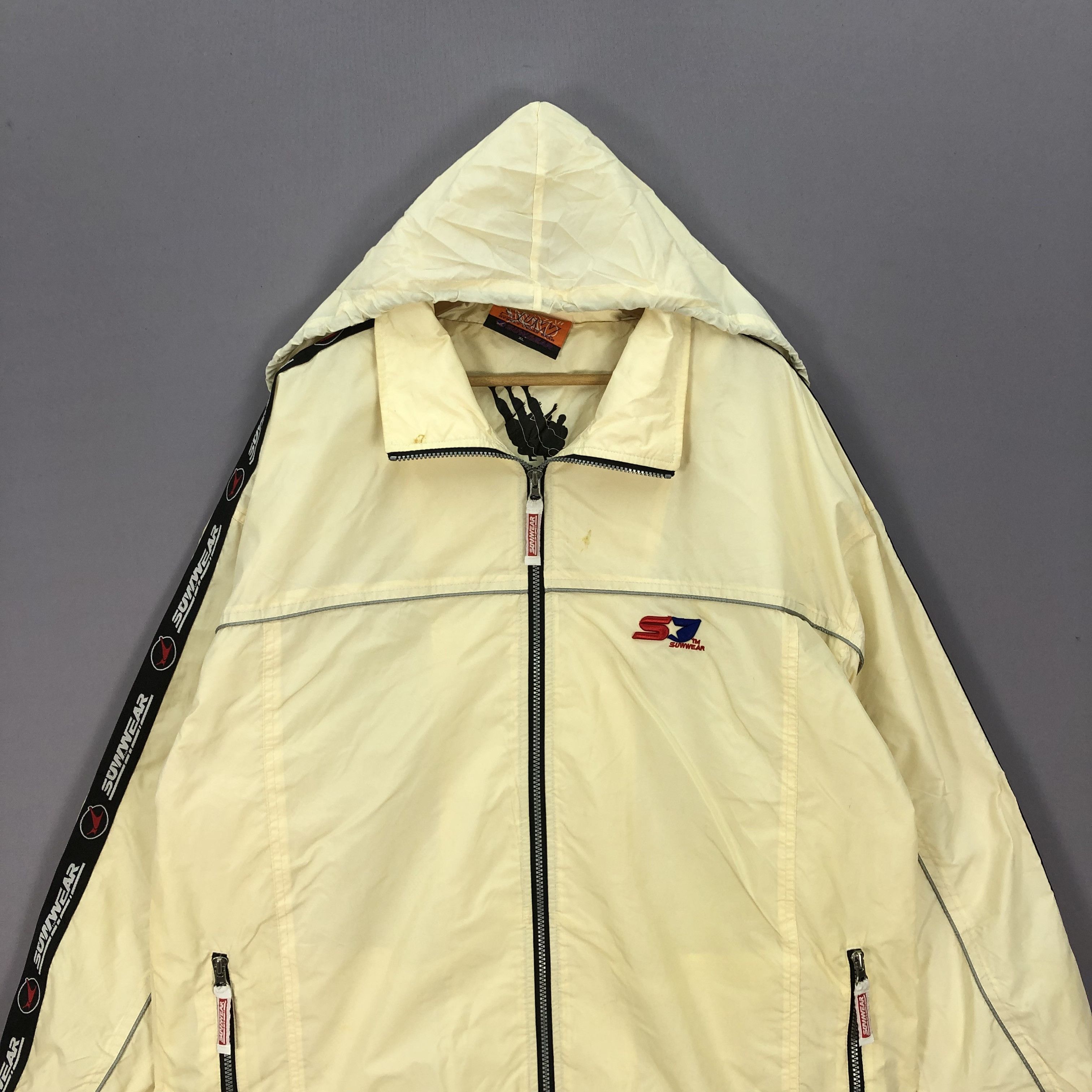 Japanese Brand × Vintage Vintage 90s Suw Gear Hoodie Windbreaker Jacket Size US XXL / EU 58 / 5 - 4 Thumbnail