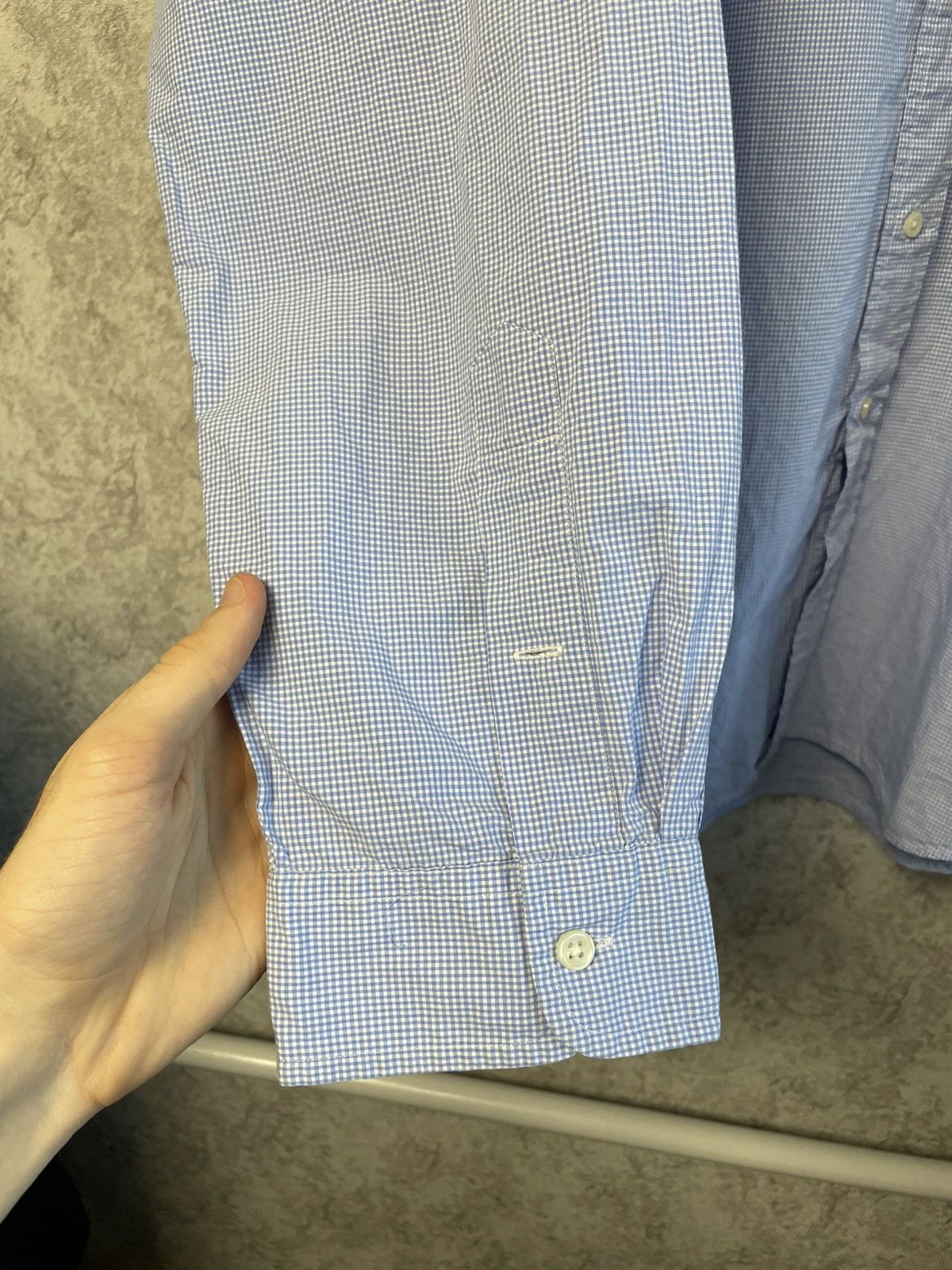 Polo Ralph Lauren Polo Ralph Lauren Blue Checkered Long Sleeve Shirt ButtonUp Size US XXL / EU 58 / 5 - 4 Thumbnail