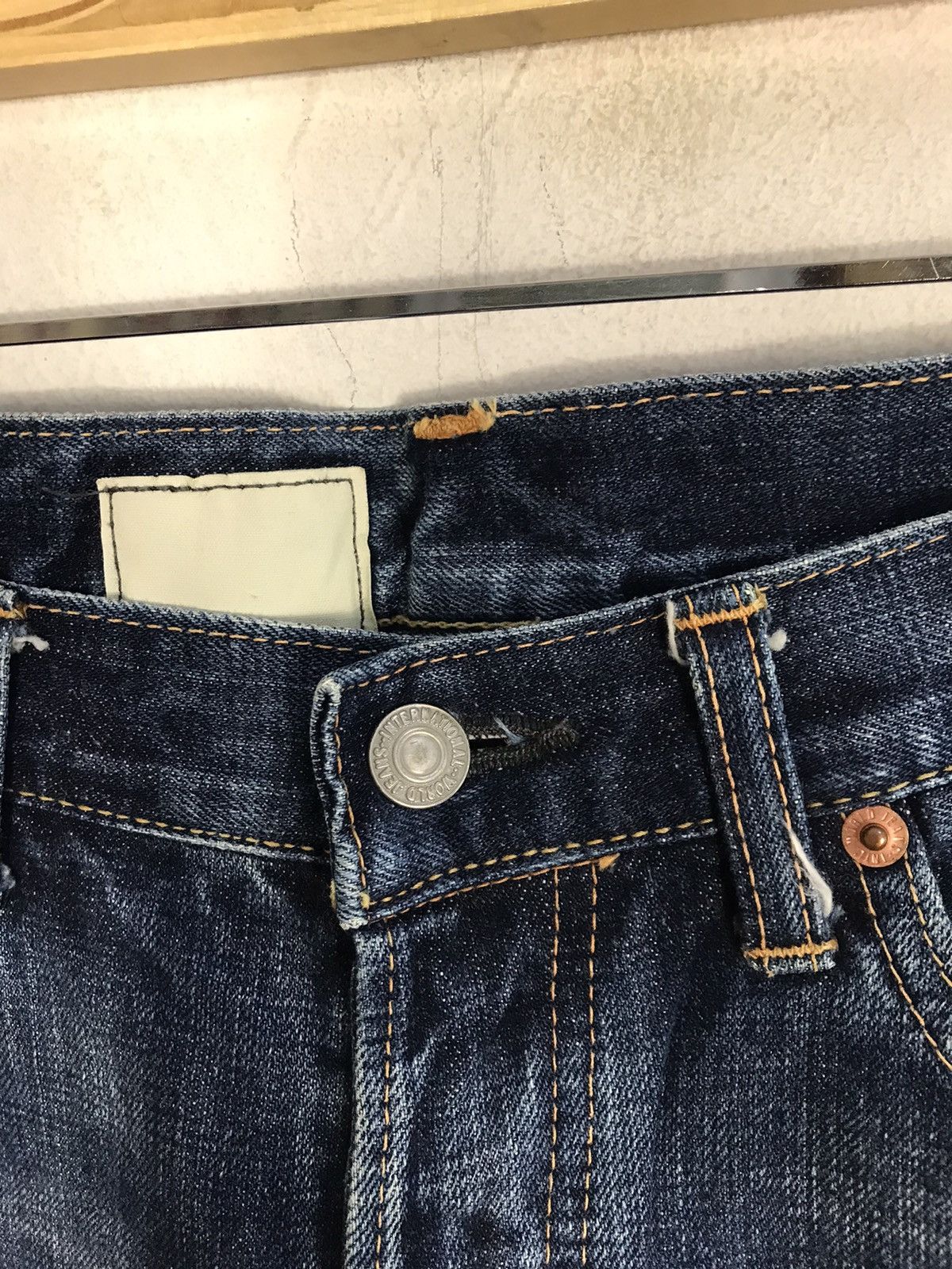 Japanese Brand Quadro Studio Ecru Japan Buttonfly Indigo Denim Size US 32 / EU 48 - 5 Thumbnail