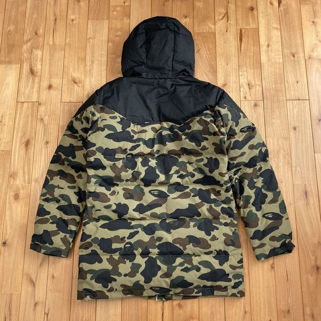 Bape BAPE Long Puffer Down Jacket 1st camo green a bathing ape Size US M / EU 48-50 / 2 - 3 Thumbnail