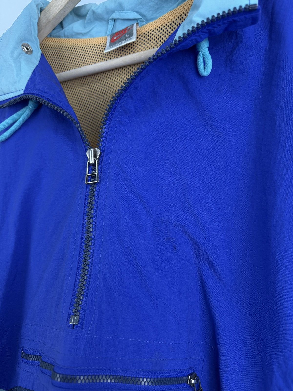 Nike × Vintage 🇺🇸Vintage 80s Nike Strength Fitness Archive Anorak Jacket Y2K Size US XL / EU 56 / 4 - 13 Thumbnail