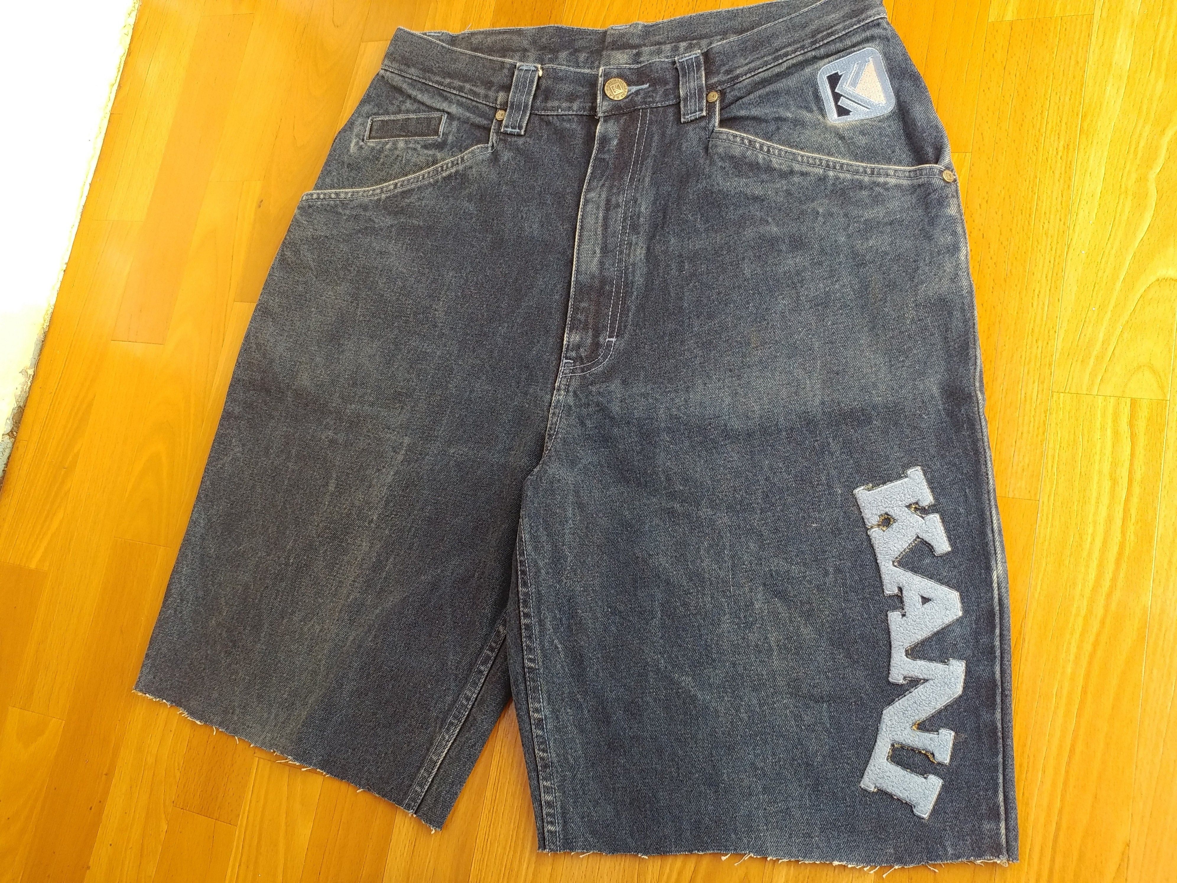 Karl Kani KARL KANI shorts, vintage hip hop baggy jeans, 90s size W 32 Size US 32 / EU 48 - 11 Thumbnail