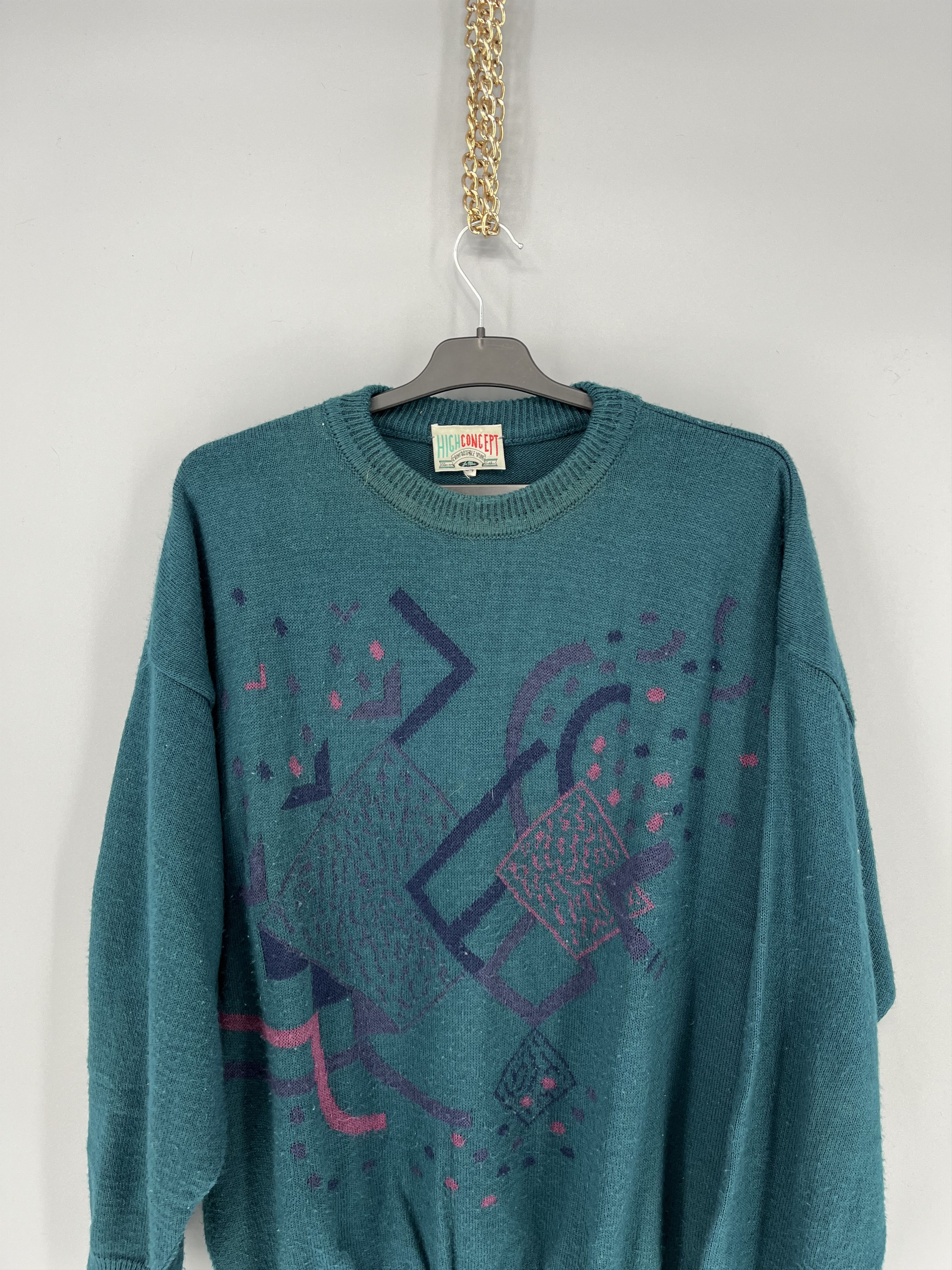 Vintage Vintage 90s Wool Sweater Oversize Made in Size US L / EU 52-54 / 3 - 6 Thumbnail