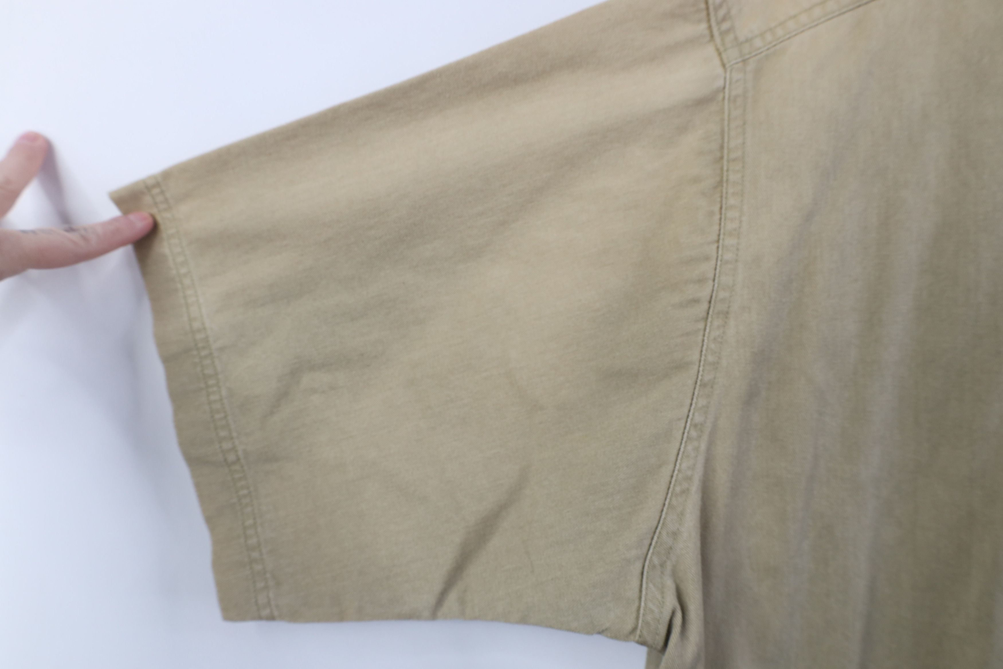 Woolrich Woolen Mills Vintage 90s Woolrich Pigment Dye Baggy Twill Button Shirt Size US L / EU 52-54 / 3 - 6 Thumbnail