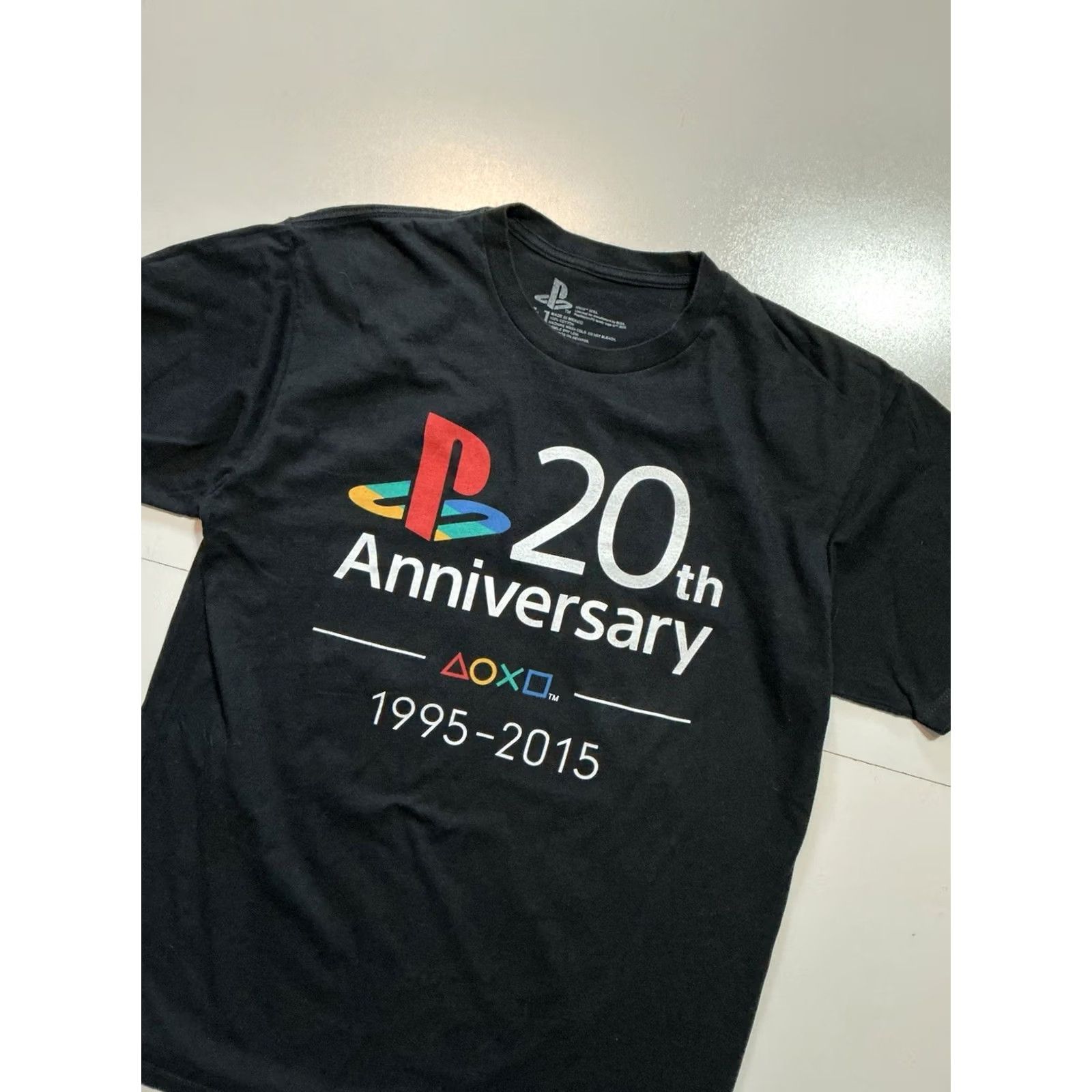 Sony Sony PlayStation 20th Anniversary T-Shirt Mens L Black Graphic S/S Shirt Size US L / EU 52-54 / 3 - 3 Thumbnail