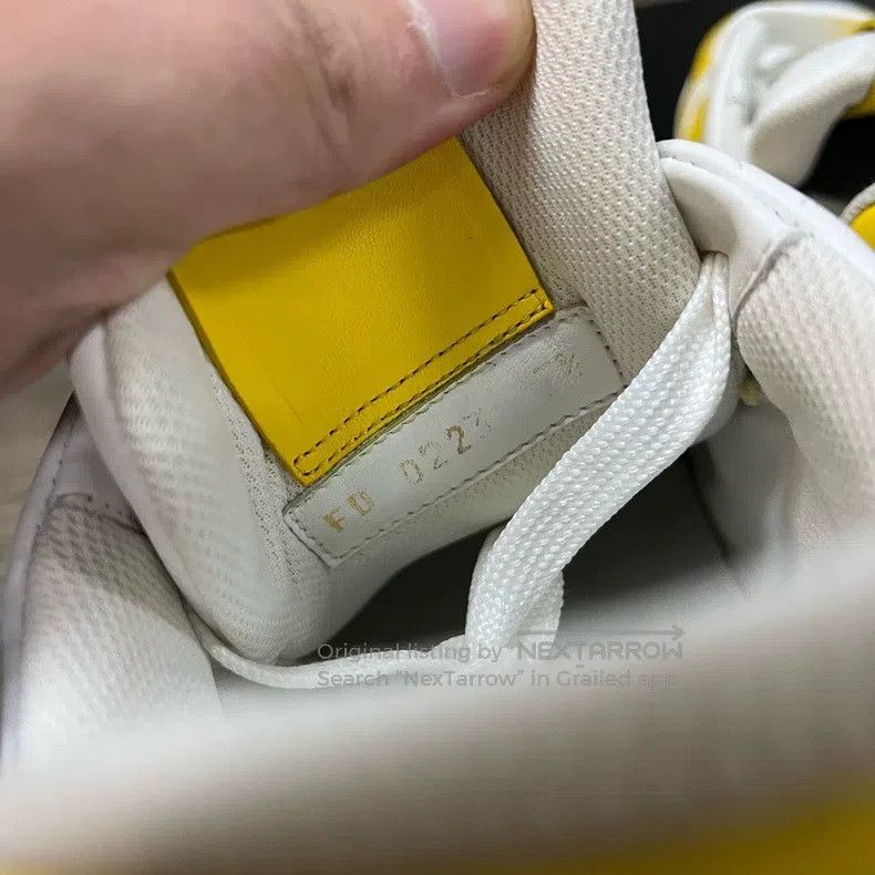Louis Vuitton Louis Vuitton Trainer white and yellow relief shoes Size US 7.5 / EU 40-41 - 7 Thumbnail