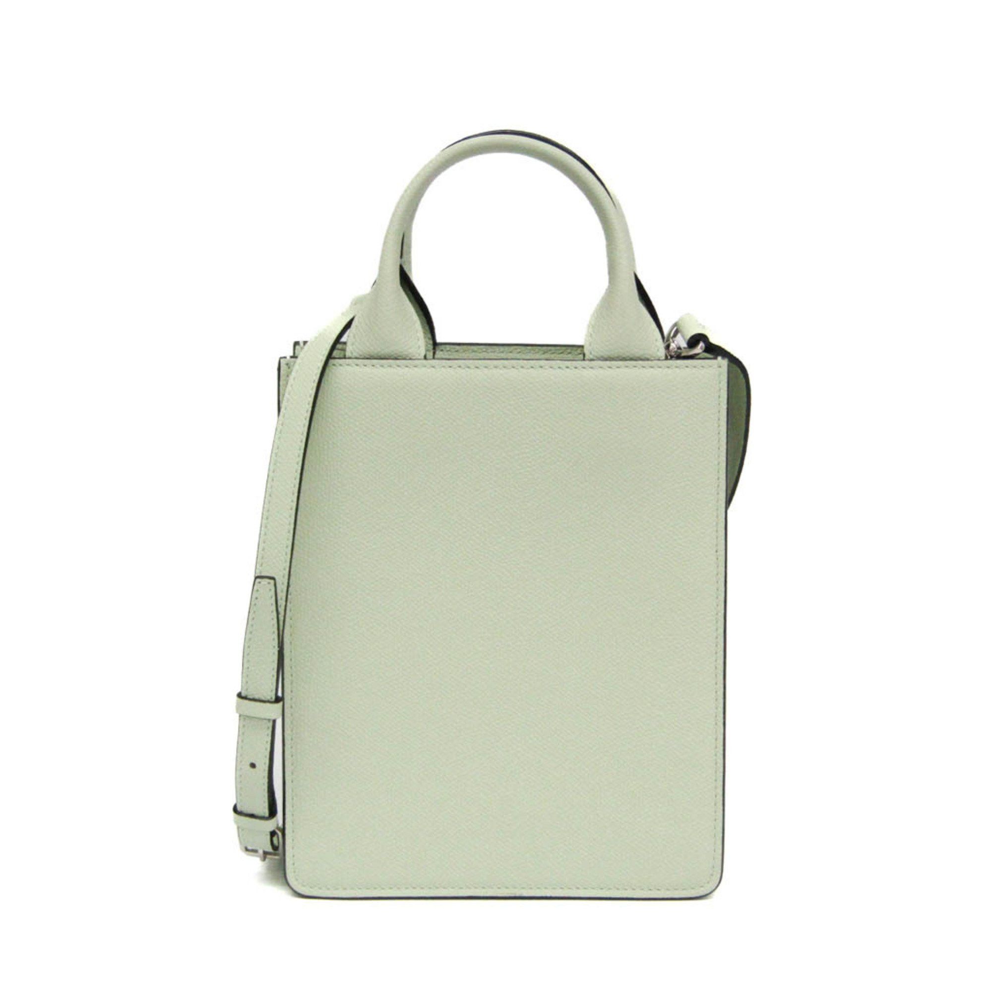 Valextra Valextra Boxy Micro WBBX0037028LRL99VN Women's Leather Handbag,Shoulder Bag Light Green Size ONE SIZE - 1 Thumbnail