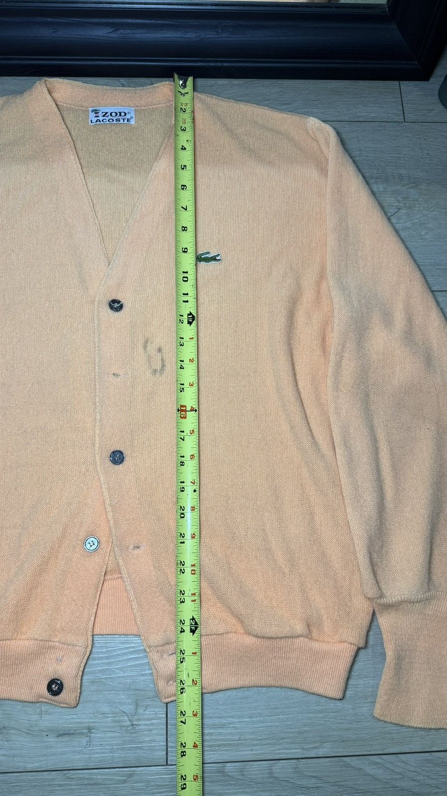 Lacoste Vintage 1970s Izod Lacoste Knit Button Up Cardigan Sweater Size US XL / EU 56 / 4 - 5 Thumbnail