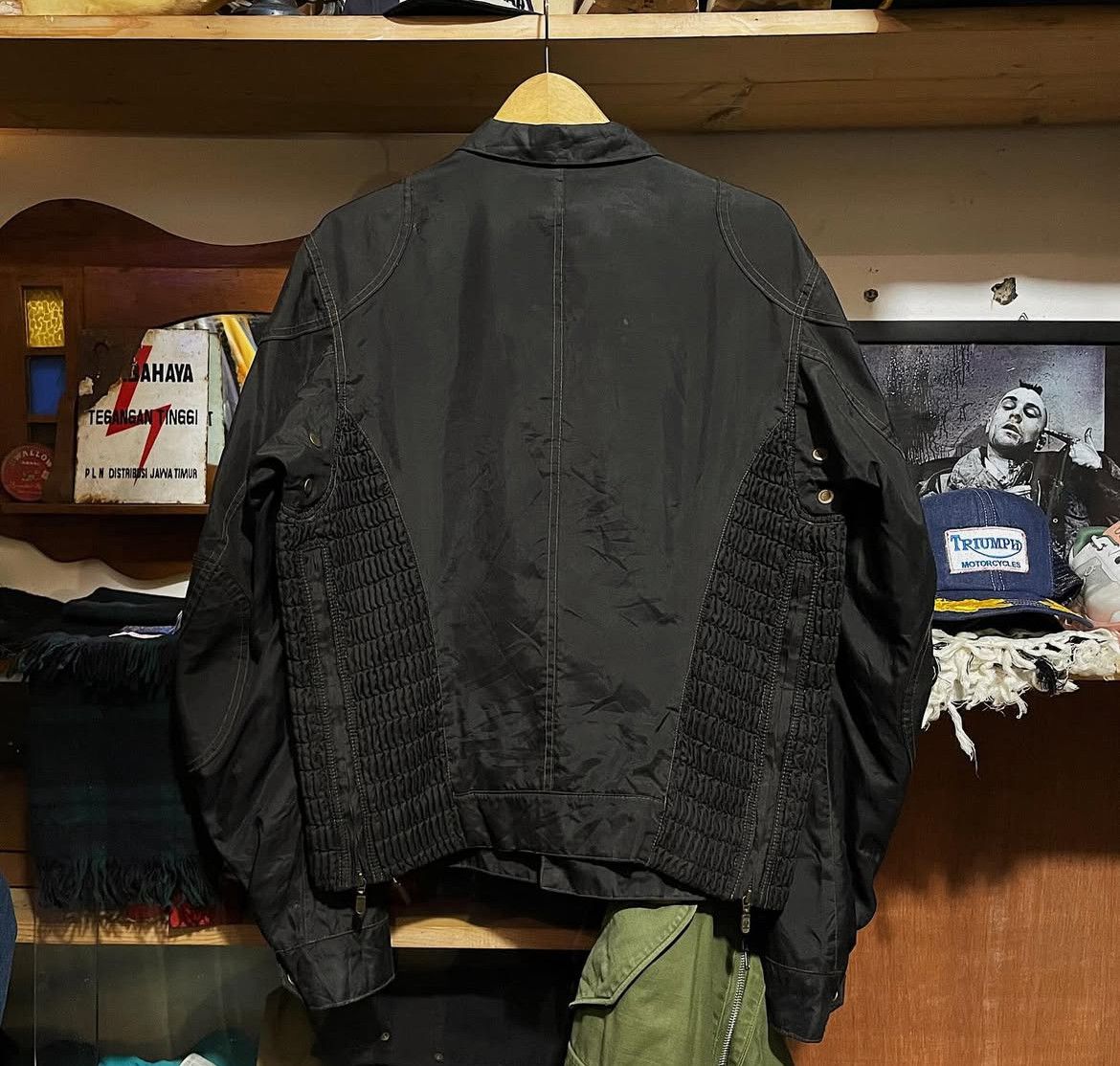 Belstaff 1990s Belstaff Gangster Gold Label Racemaster Waxed Nylon Size US M / EU 48-50 / 2 - 4 Thumbnail