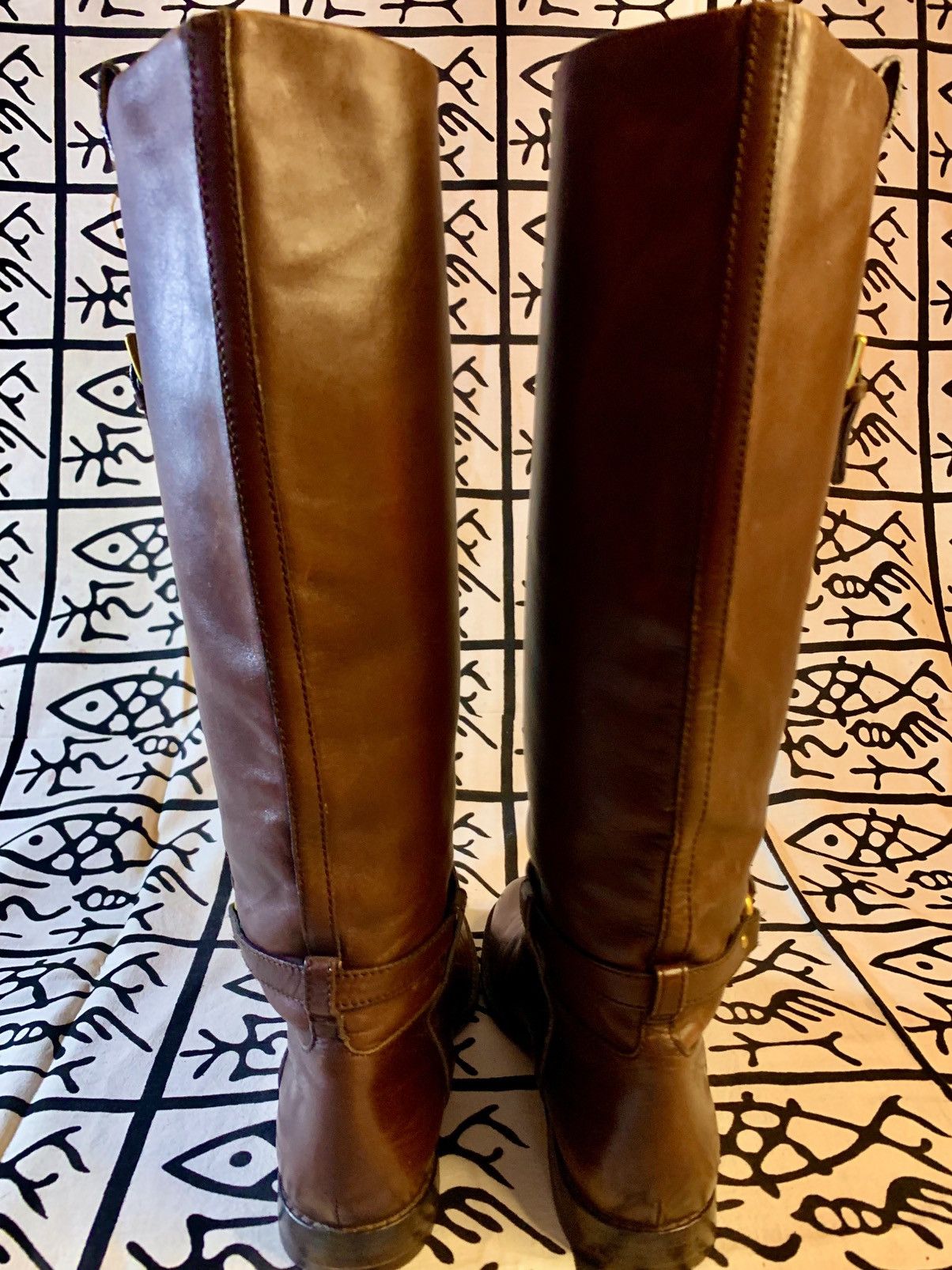 Coach COACH Monday Women's Brown Leather Riding Boots, A7144 Size US 7.5 / IT 37.5 - 6 Thumbnail