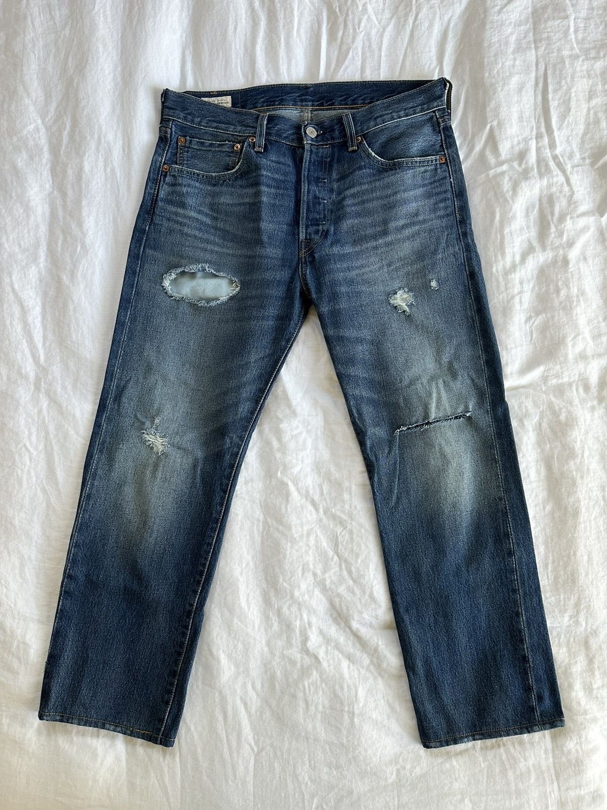 Levi's 150th anniversary 501 washed denim Size US 32 / EU 48 - 1 Thumbnail