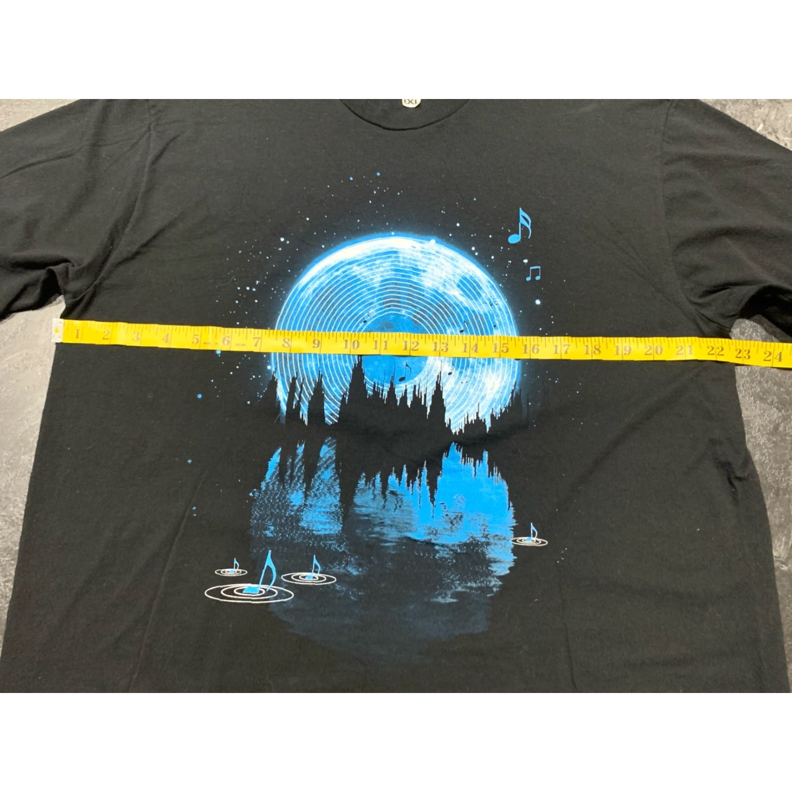 Vintage Shirt.woot! T-Shirt Adult XL Black Graphic Tee Full Moon Mens Size US XL / EU 56 / 4 - 4 Thumbnail