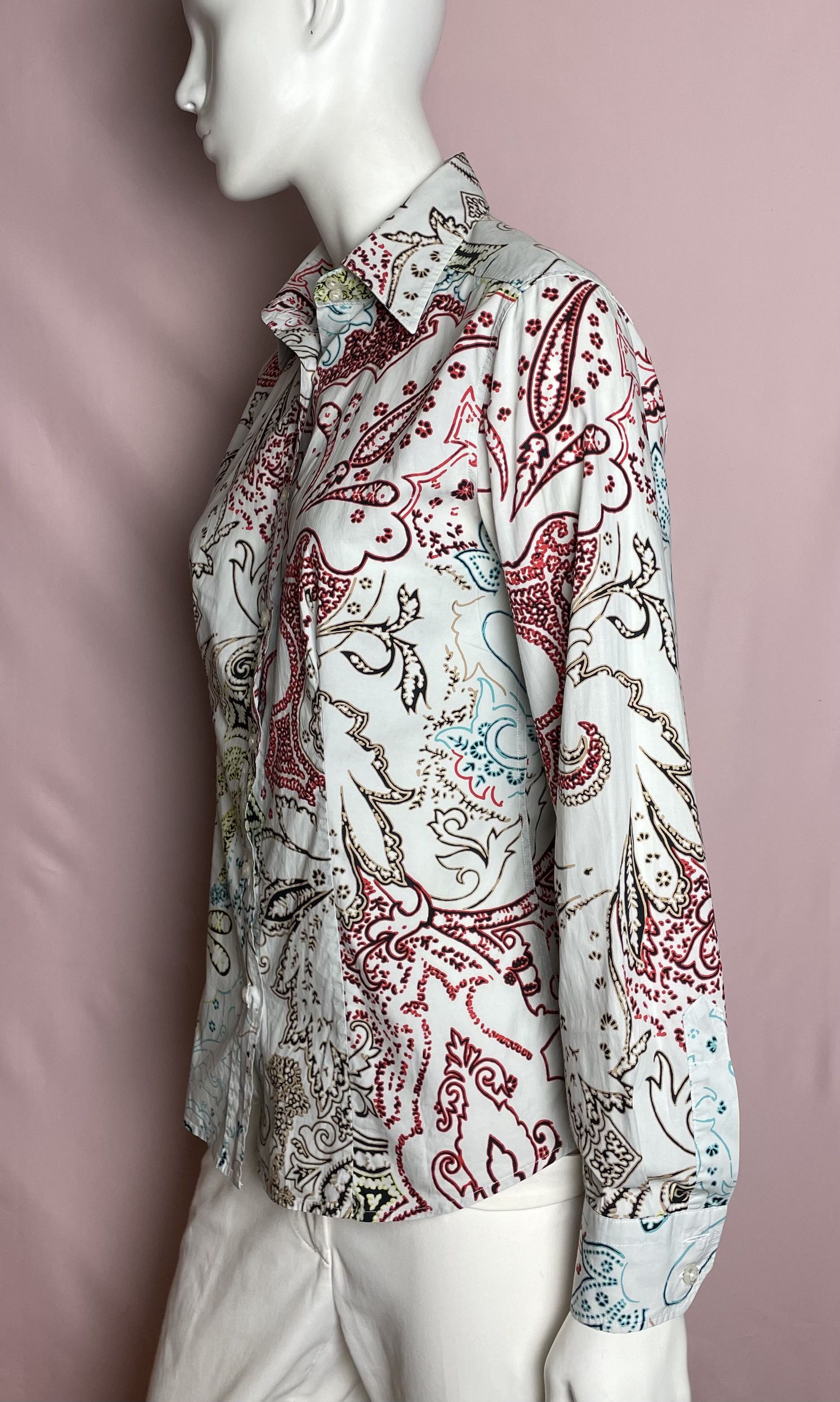 Etro ETRO Women’s Multicolor Paisley Button Down Shirt IT 42 Size M / US 6-8 / IT 42-44 - 2 Thumbnail