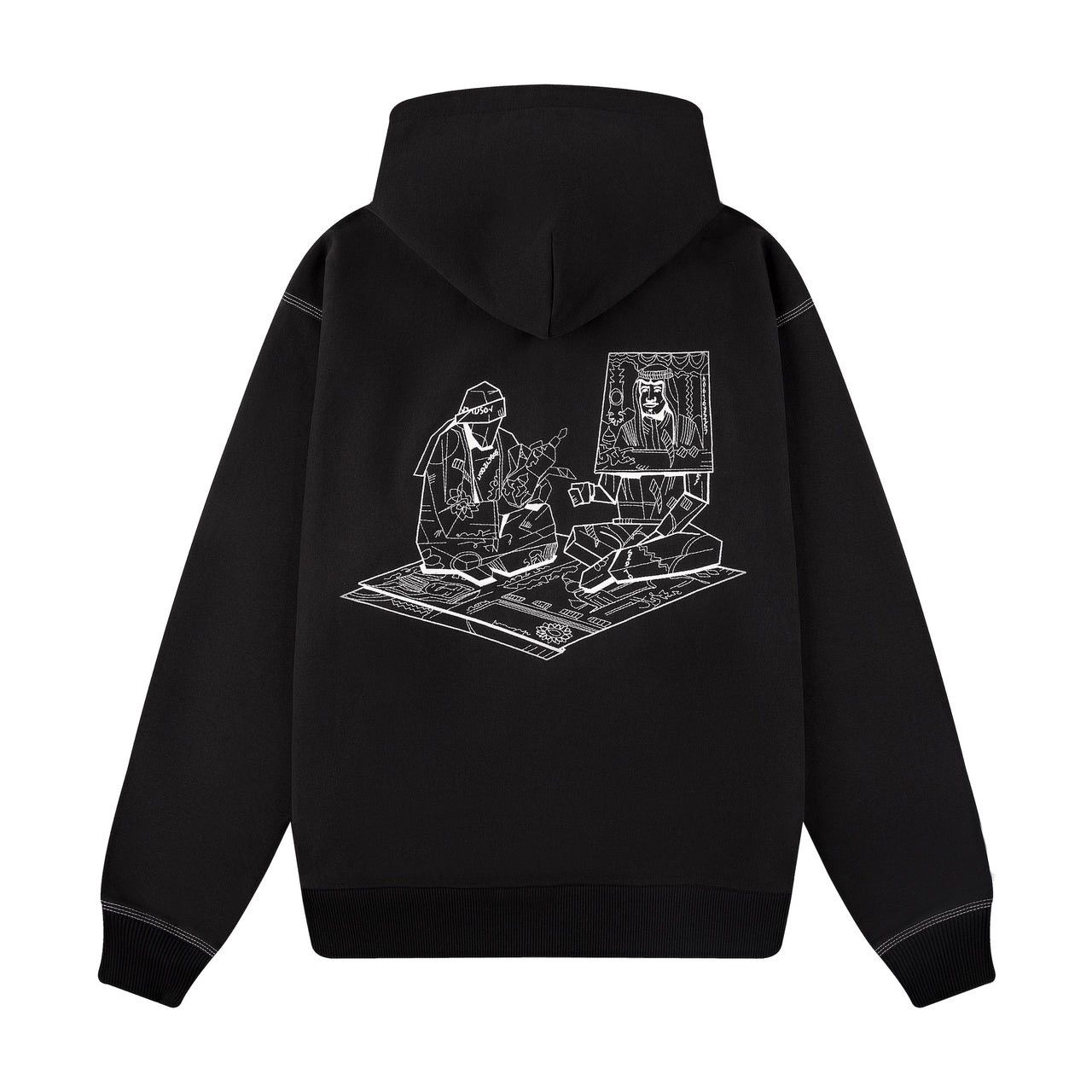 Derschutze ORiGAMi RiYAL ZiP UP HOODiE SWEATSHiRT YKK SAUDi ARABiA UAE Size US M / EU 48-50 / 2 - 19 Thumbnail