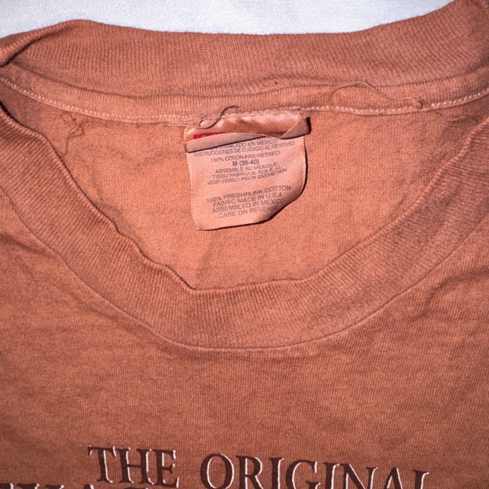 Hanes **Texas Dirt Hand Dyed Orange Cotton Short Sleeve T-Shirt** User: **Hand Dyed Texas Dirt Orange Cotton Short Sleeve T-Shirt** Size US M / EU 48-50 / 2 - 2 Thumbnail