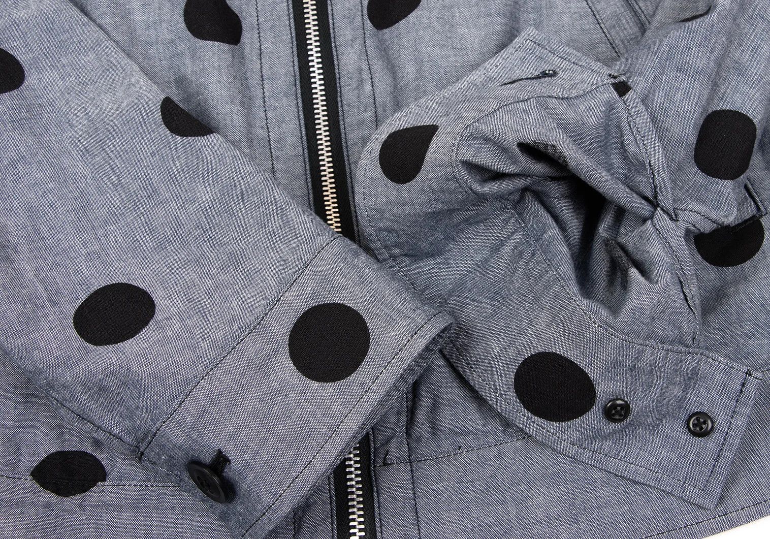 Yohji Yamamoto Yohji Yamamoto Cotton Dot Double Zip Jacket Size US M / EU 48-50 / 2 - 6 Thumbnail