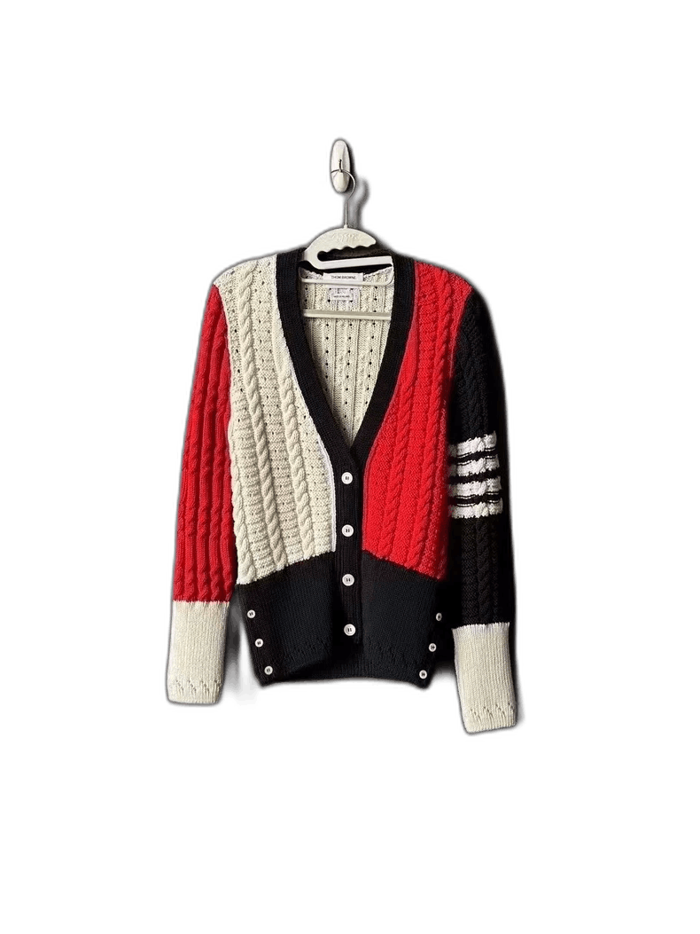 Thom Browne Thom Browne Color Block Cardigan Sweater Size M / US 6-8 / IT 42-44 - 1 Thumbnail