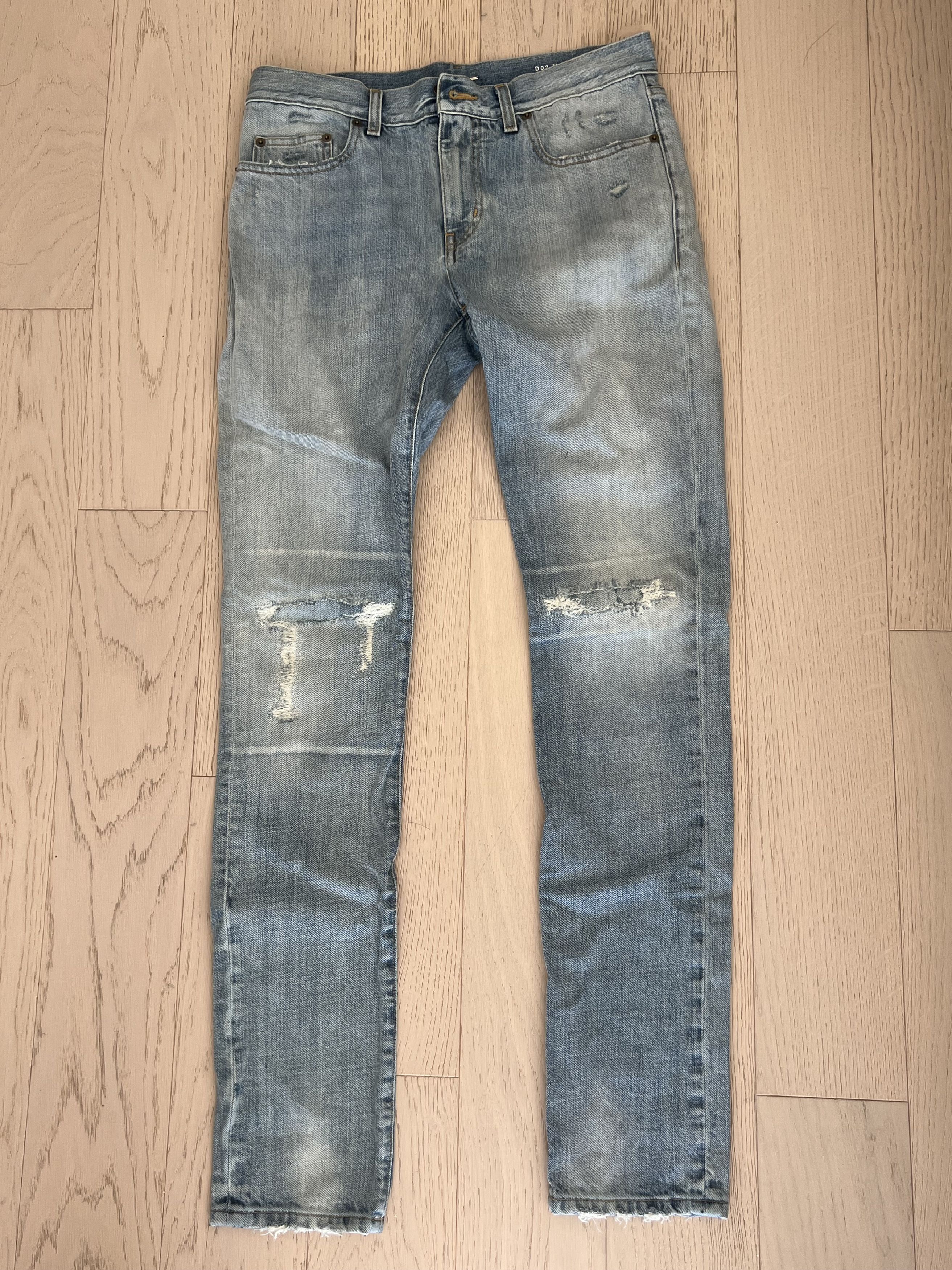 image of Saint Laurent Paris Saint Laurent D02 Jeans Light Blue, Men's (Size 30)