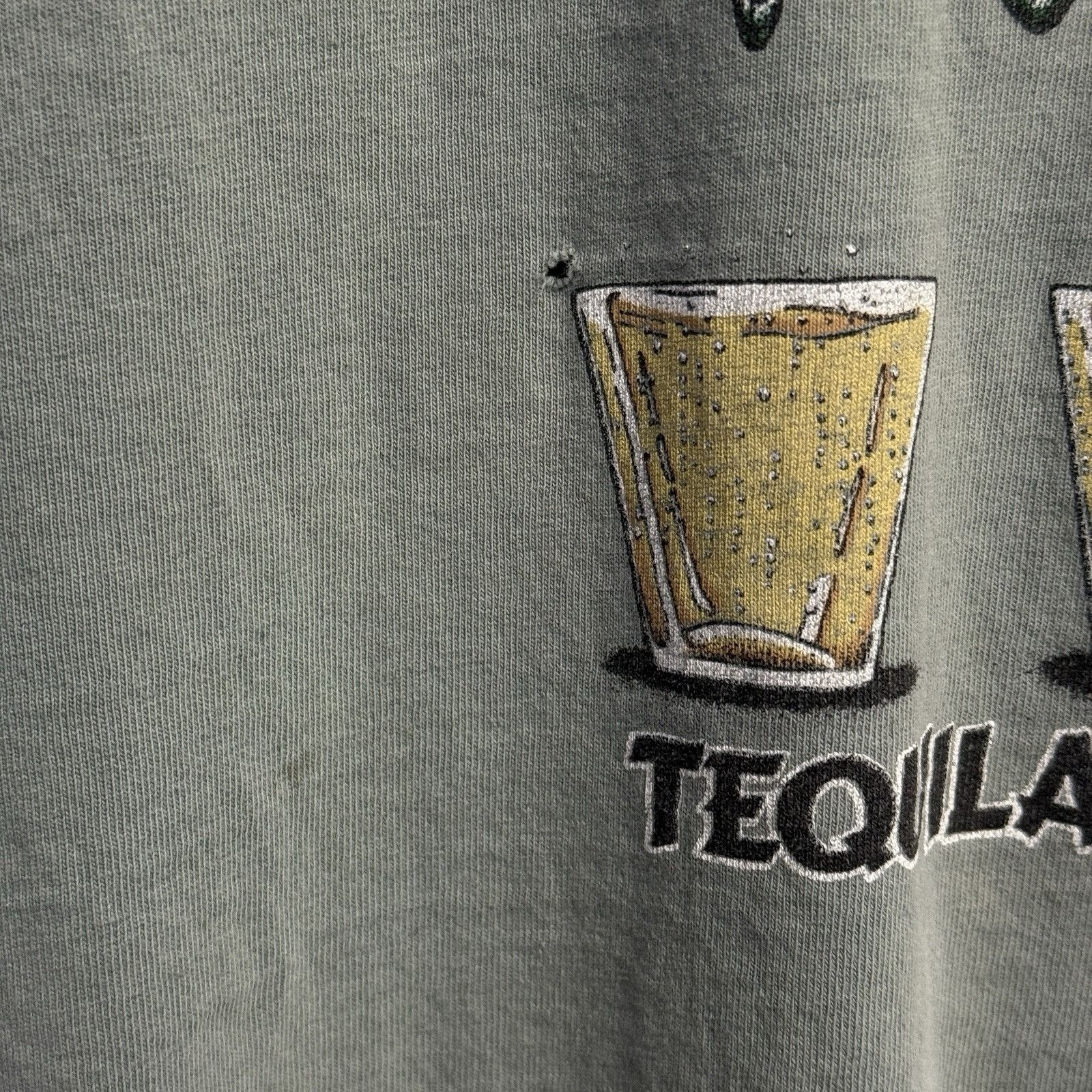 Vintage Vintage 90s Tequila Shirt Mens XL Green Frog Party Mexico Size US XL / EU 56 / 4 - 4 Thumbnail