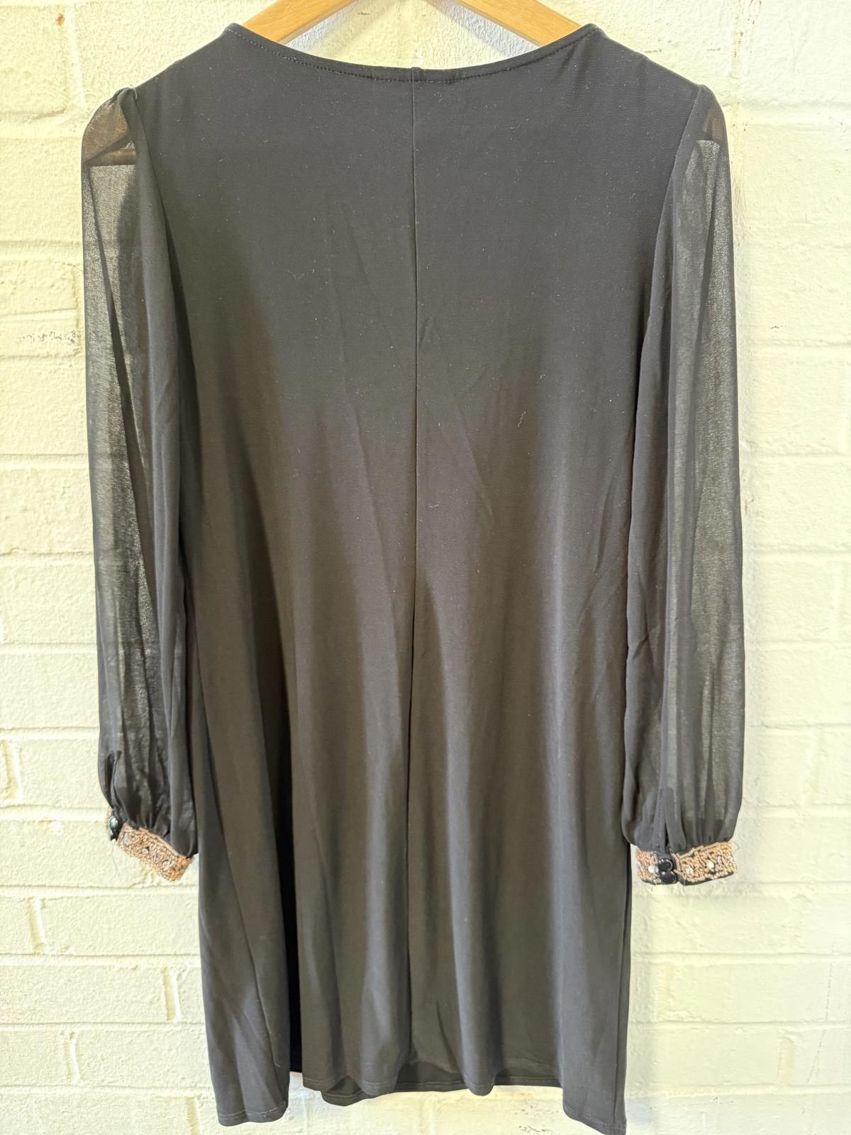 Walls Elegant Wallis Black Dress with Beaded Detail Size M / US 6-8 / IT 42-44 - 3 Thumbnail