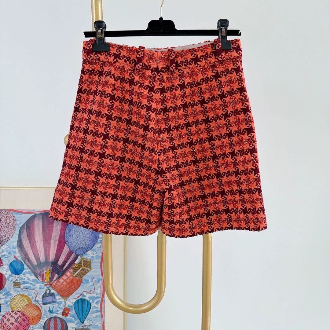 Gucci Gucci Orange Check Top & Shorts 40/38 NWT Size S / US 4 / IT 40 - 8 Thumbnail