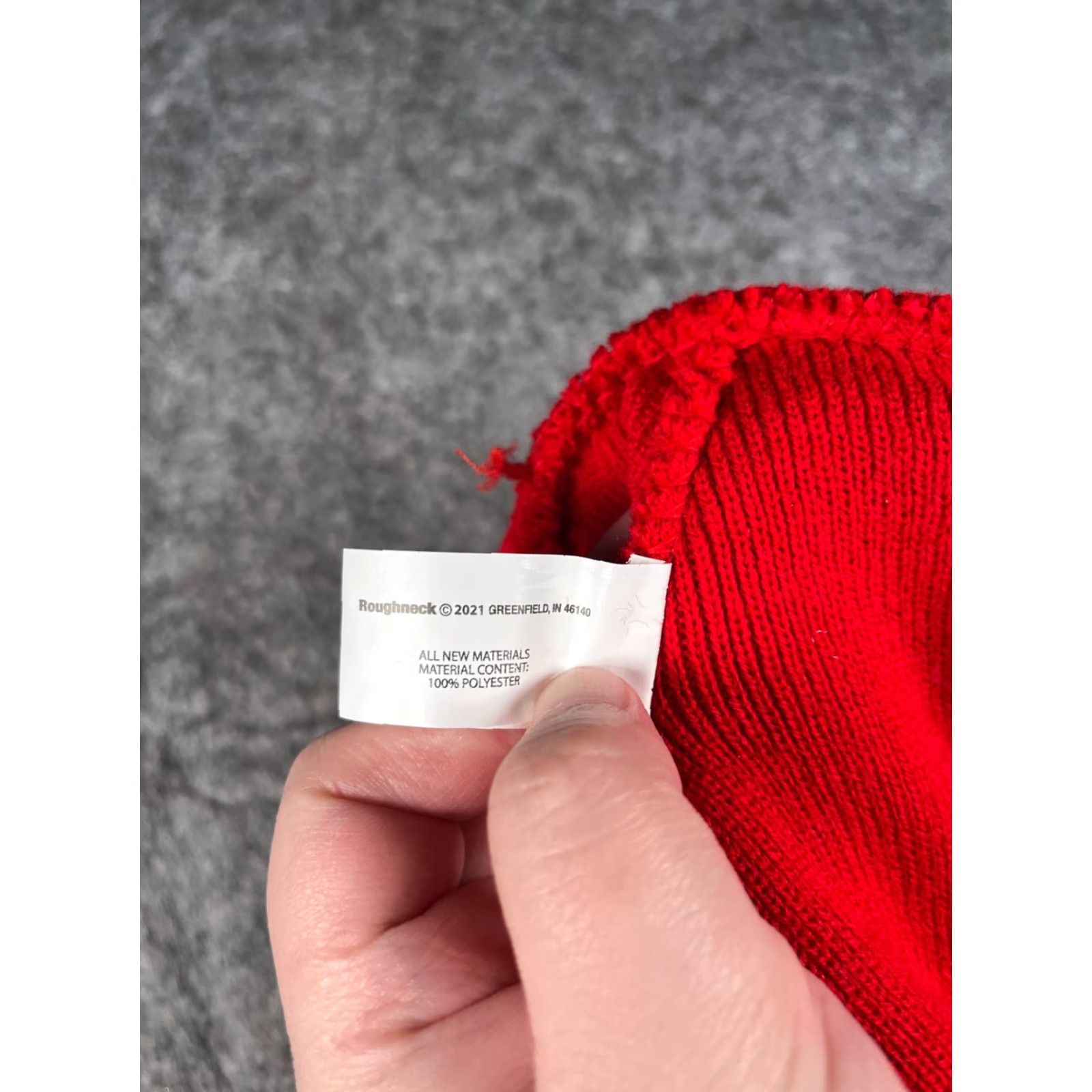 Vintage Roughneck LED Beanie Hat Adult One Size Red Knit Toque Rechargeable USB Light Camping Hunting Logo 9009 Size ONE SIZE - 8 Thumbnail
