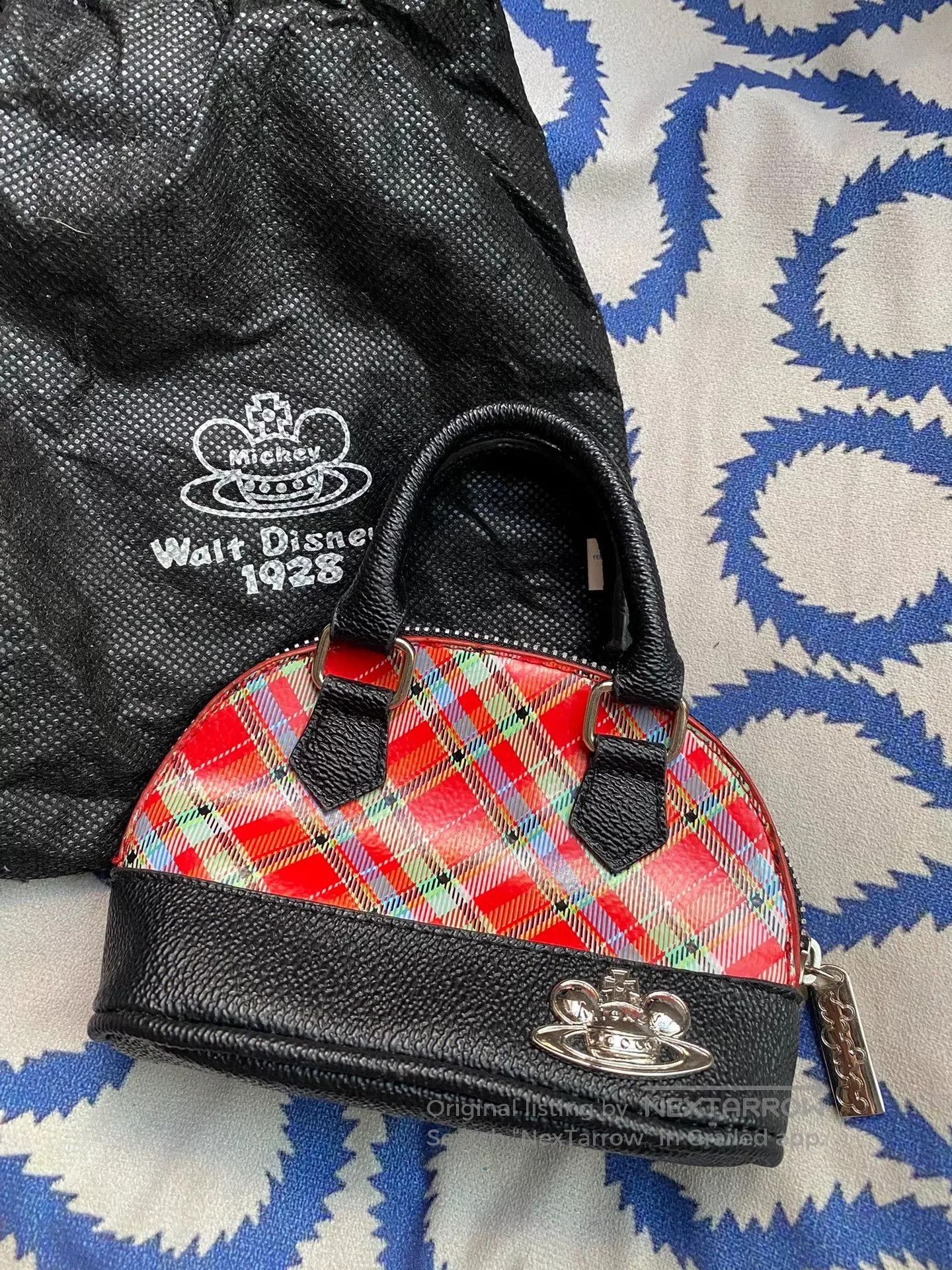 vivienne westwood mini red plaid wallet.
