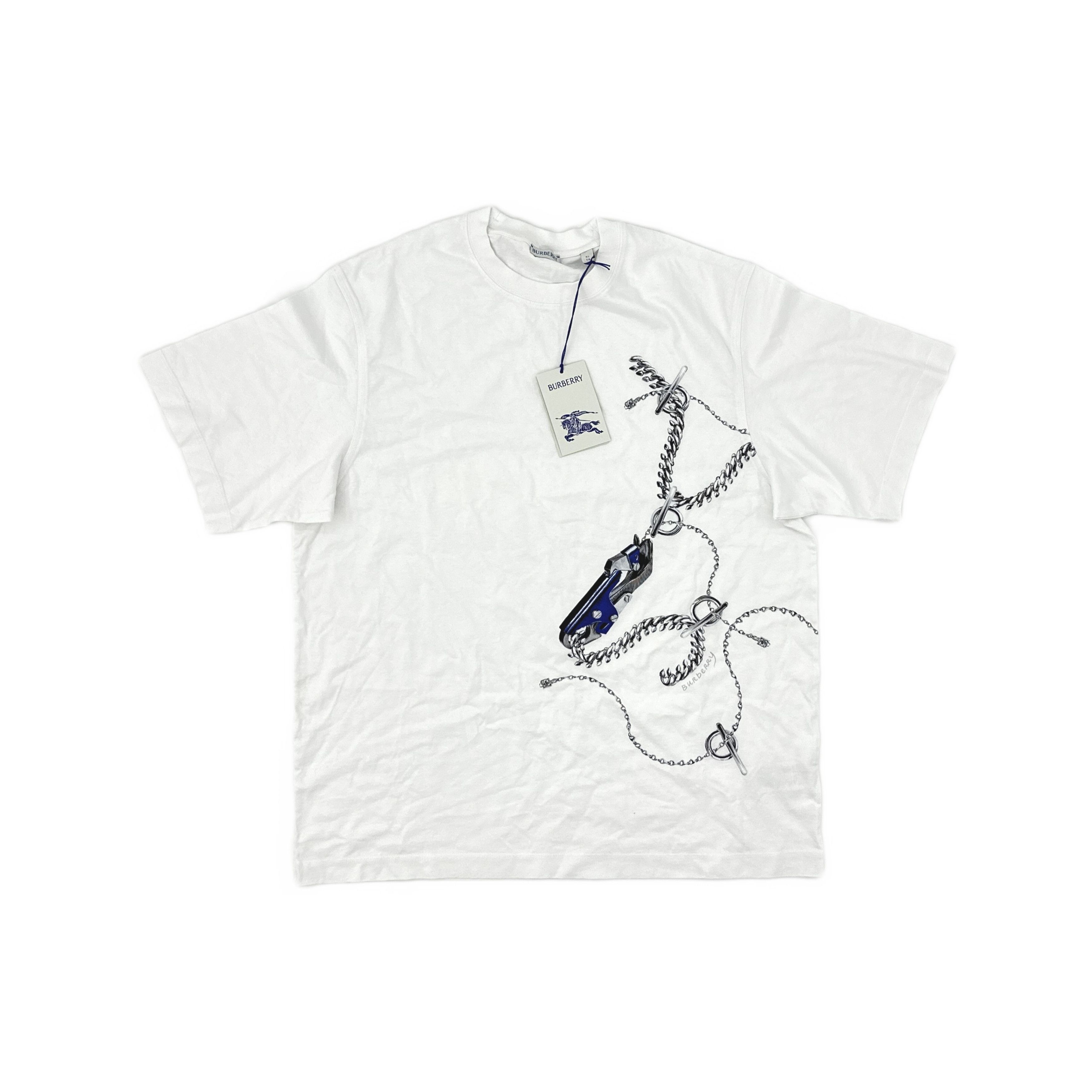Burberry Burberry Chain Graphic T-Shirt Size XL Size US XL / EU 56 / 4 - 1 Thumbnail