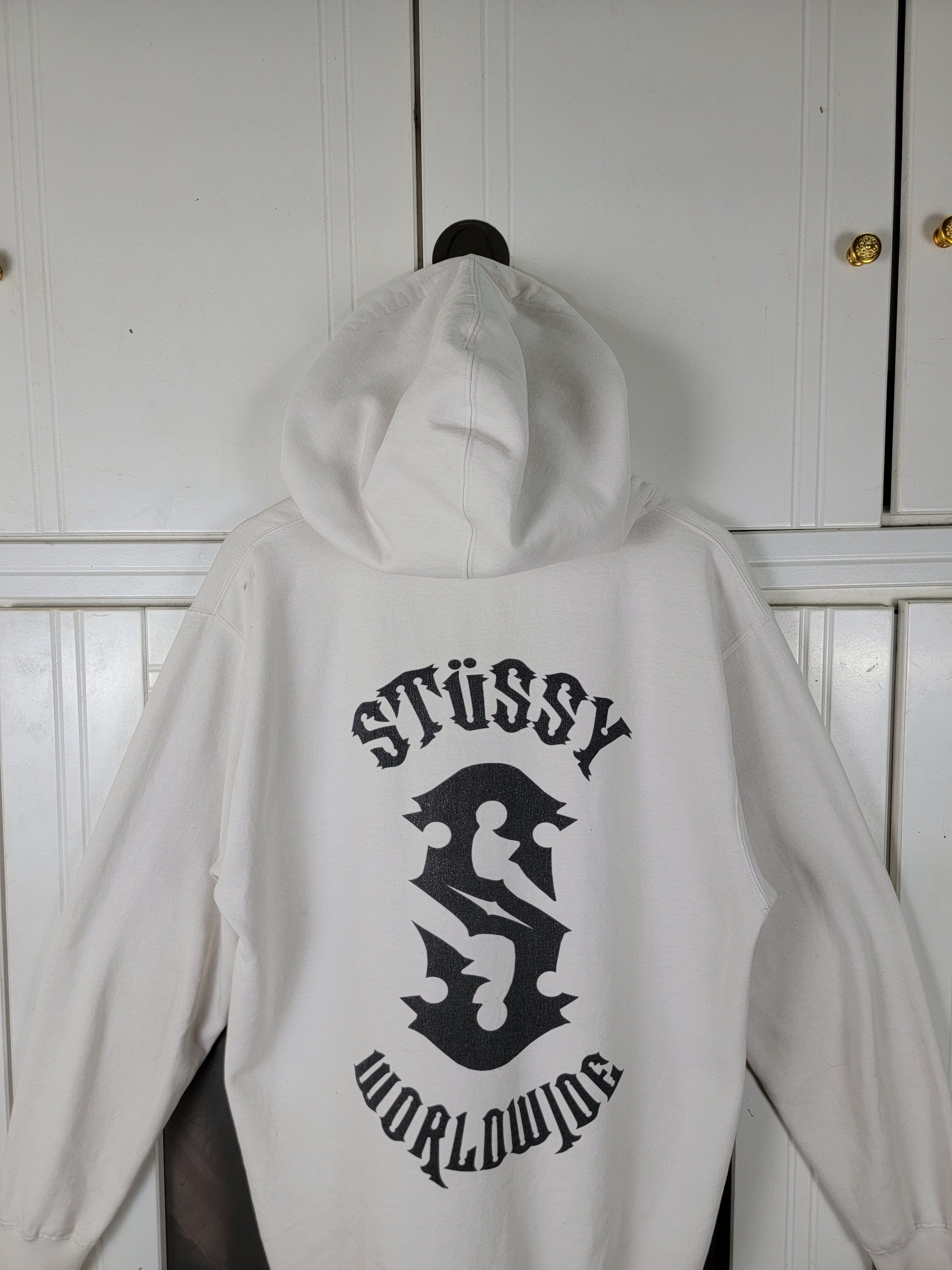 Stussy × Vintage Vintage Stussy WorldWide Hoodie Size US M / EU 48-50 / 2 - 2 Thumbnail