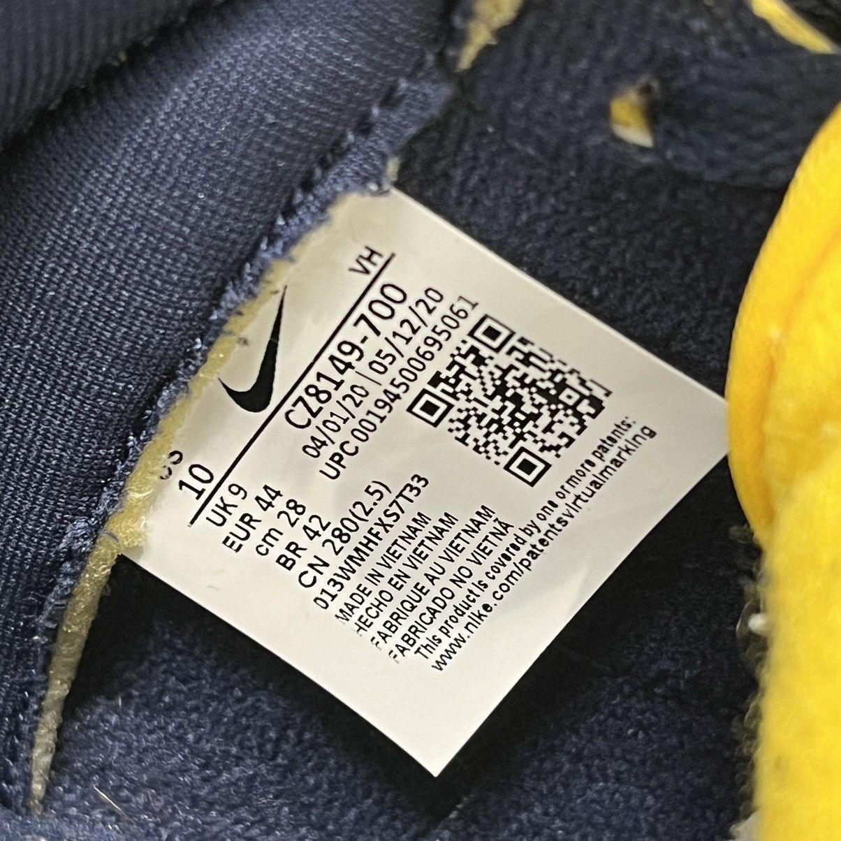 Nike Nike Dunk High Michigan (2020) Size US 10 / EU 43 - 10 Thumbnail