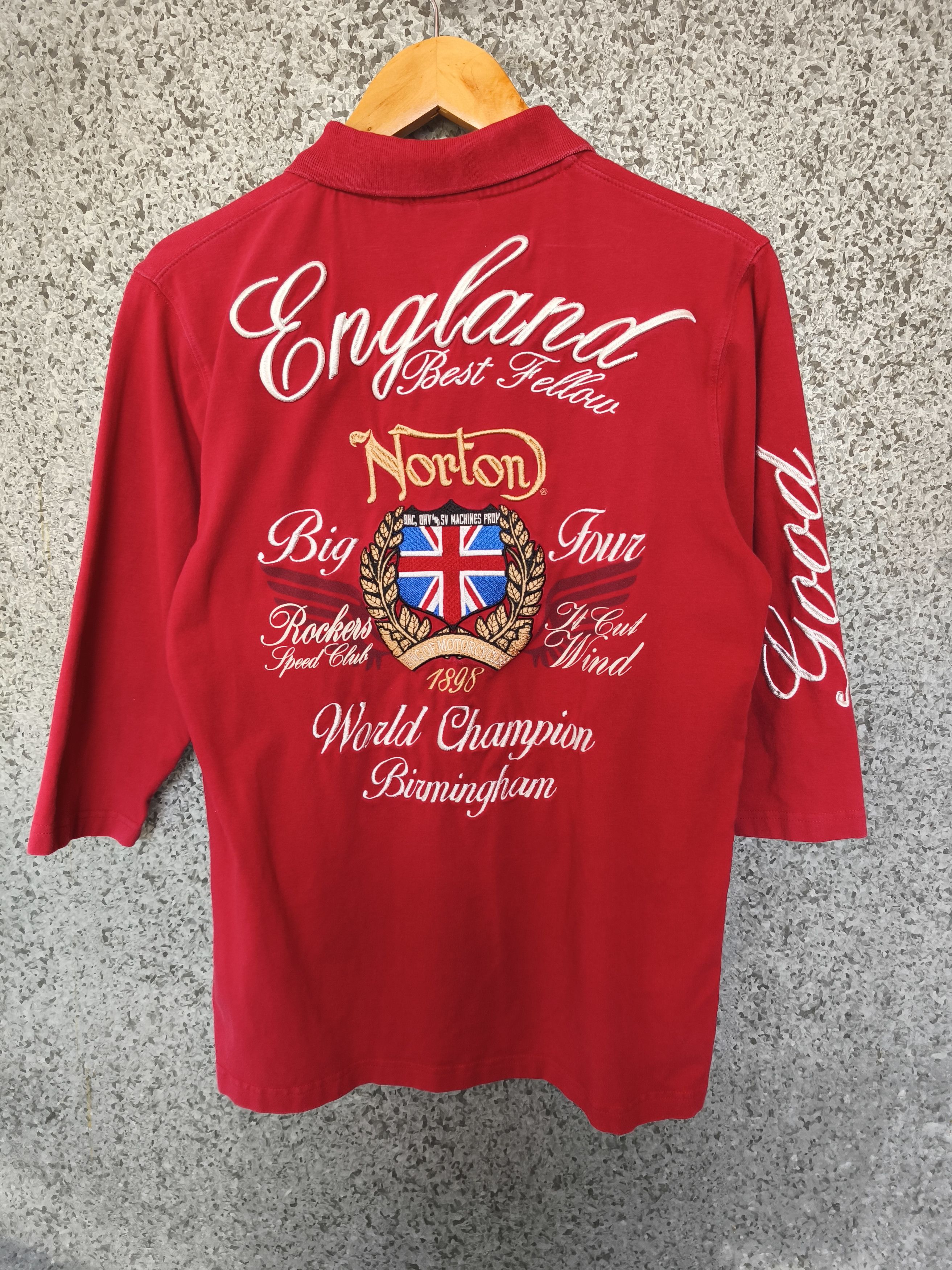 Norton 🔥 Vintage Norton polo tees embroidery Rockers Speed Club Size US M / EU 48-50 / 2 - 2 Thumbnail