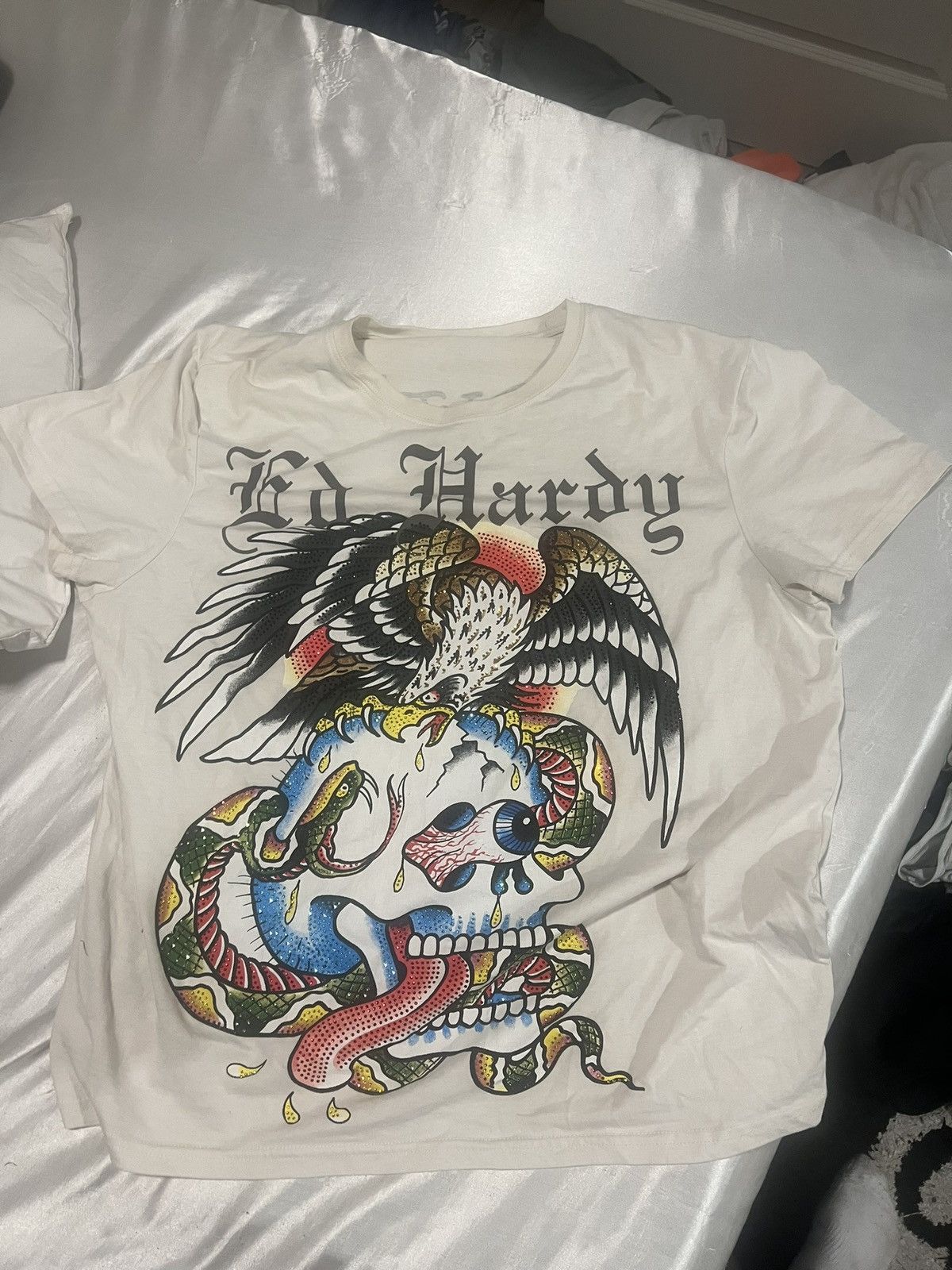 Ed Hardy Ed Hardy Skull Snake Eagle Graphic Tee (XL) Size US XL / EU 56 / 4 - 1 Thumbnail