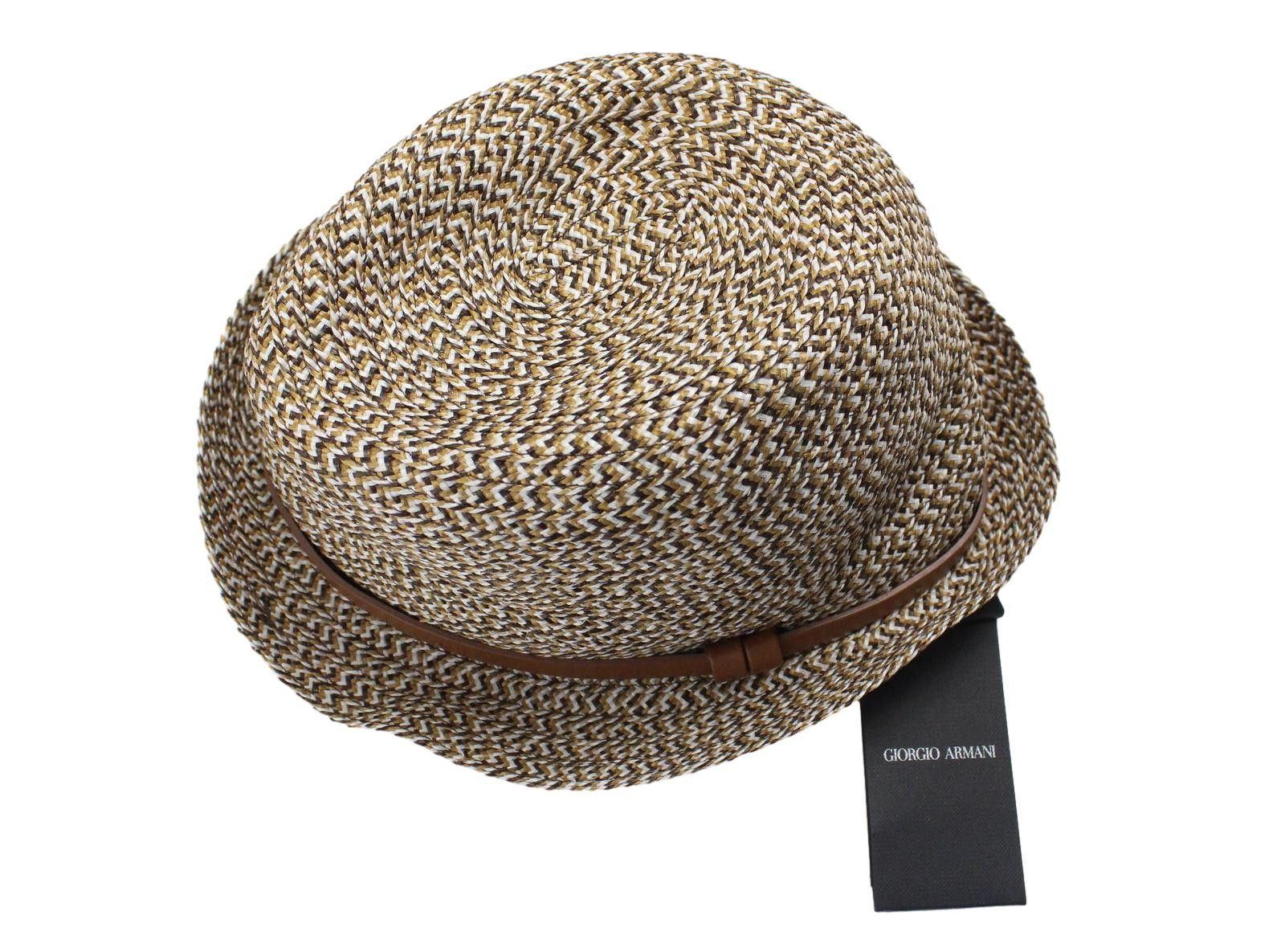 Giorgio Armani GIORGIO ARMANI Hat Mens 58 CM Lamb Leather Details Braided Size ONE SIZE - 2 Thumbnail